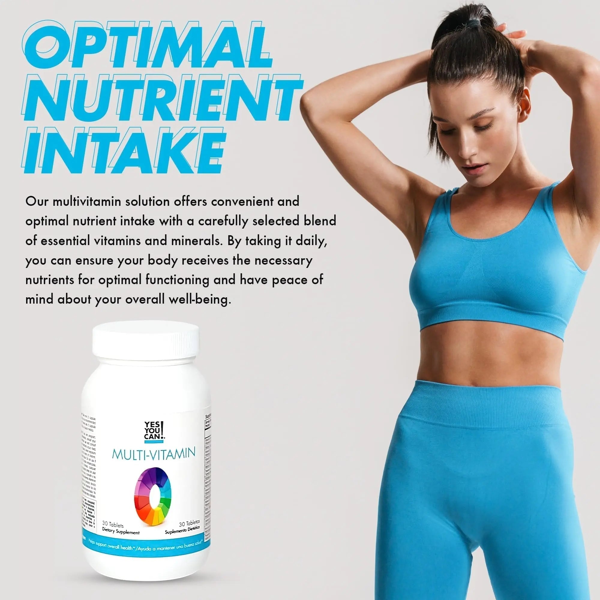 Yes You Can! Daily Multivitamins for Men and Women - Helps Assist Overall Health & Well-Being, Contains Antioxidants Yes You Can!Au supplements