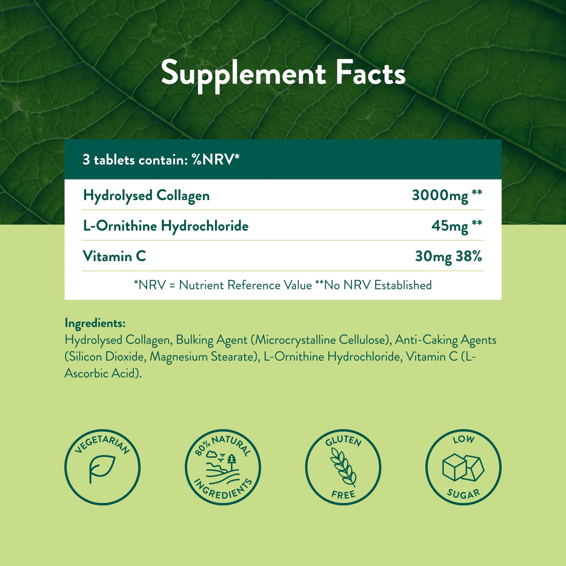 Holland & Barrett Bovine Collagen Tablet 3000mg - Type I Collagen Peptides - Hydrolysed Collagen with Vitamin C - Hair, Skin & Nails Holland & BarrettAu supplements