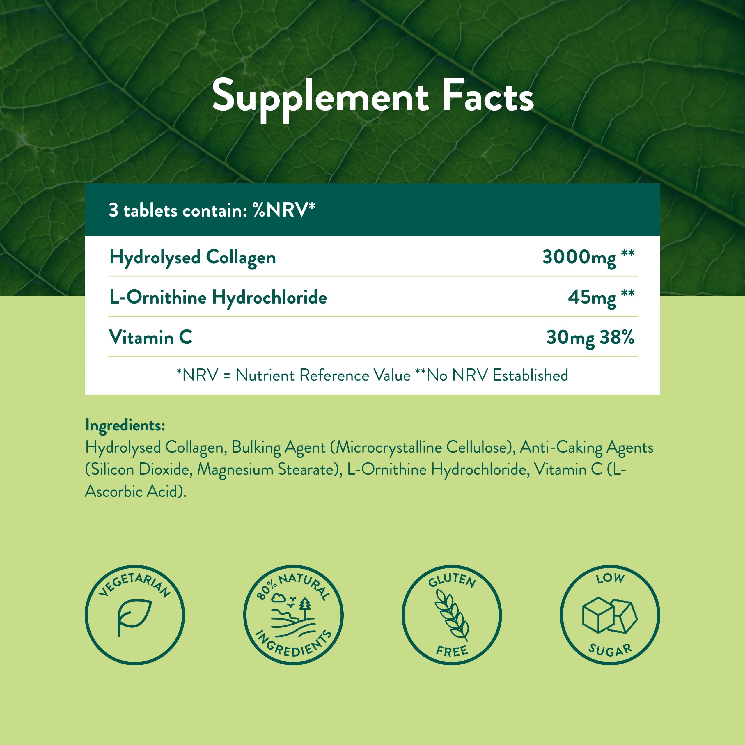 Holland & Barrett Bovine Collagen Tablet 3000mg - Type I Collagen Peptides - Hydrolysed Collagen with Vitamin C - Hair, Skin & Nails Holland & BarrettAu supplements
