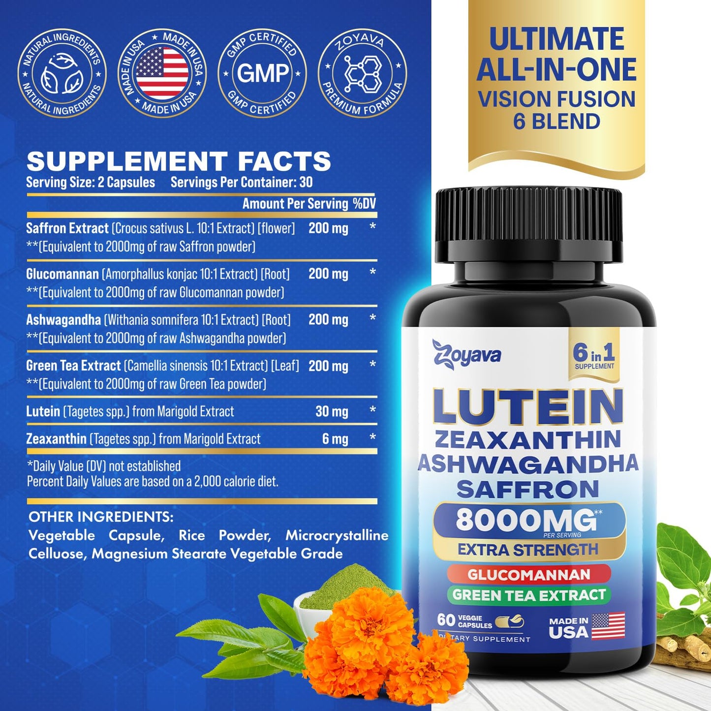 Zoyava Sea Moss 16-in-1 and Lutein 6-in-1 Bundle ZoyavaUS supplements