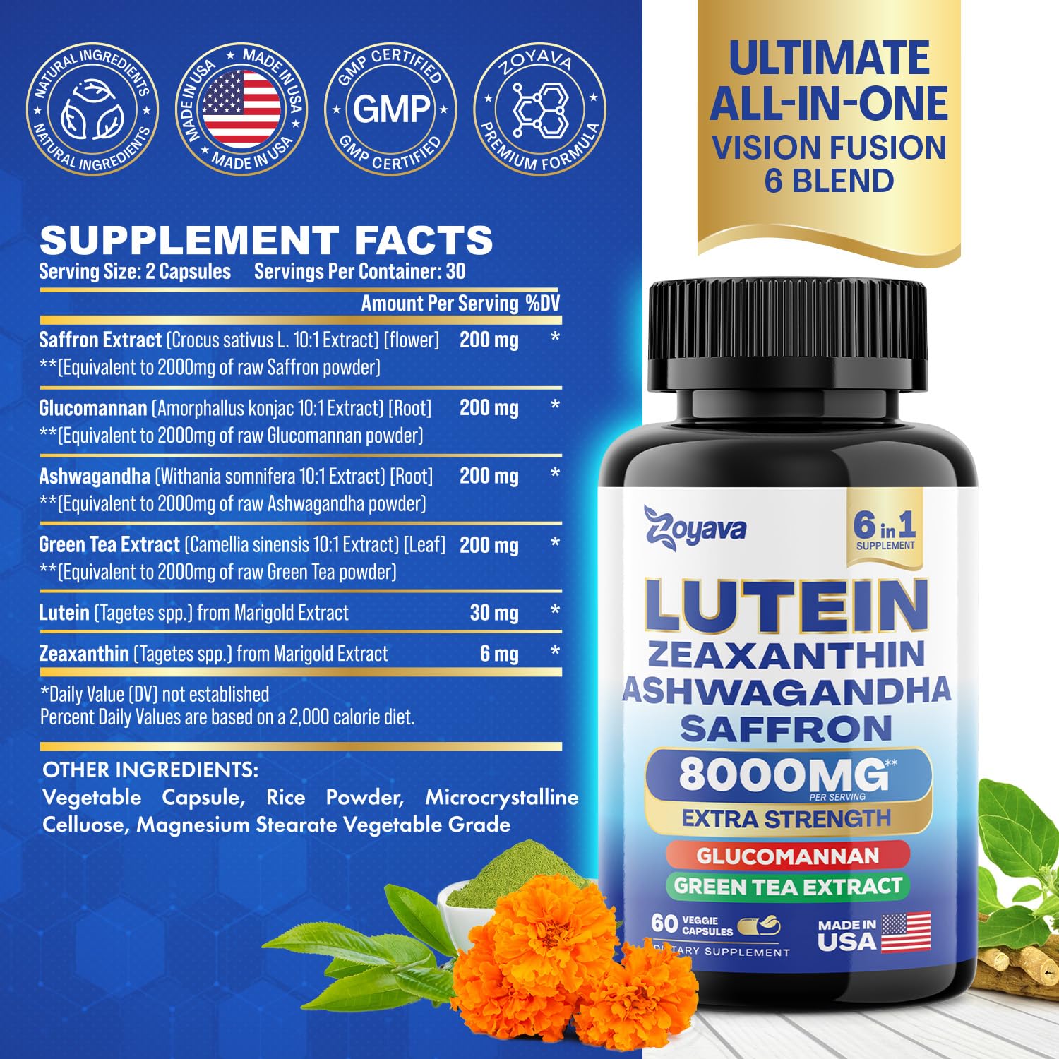 Zoyava Sea Moss 16-in-1 and Lutein 6-in-1 Bundle ZoyavaUS supplements
