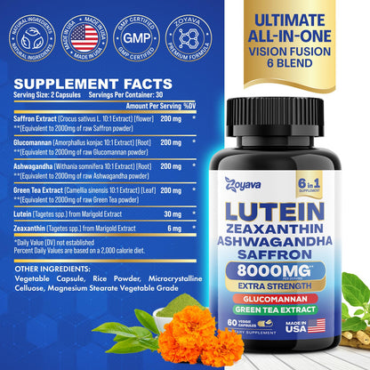 Zoyava Sea Moss 16-in-1 and Lutein 6-in-1 Bundle ZoyavaUS supplements