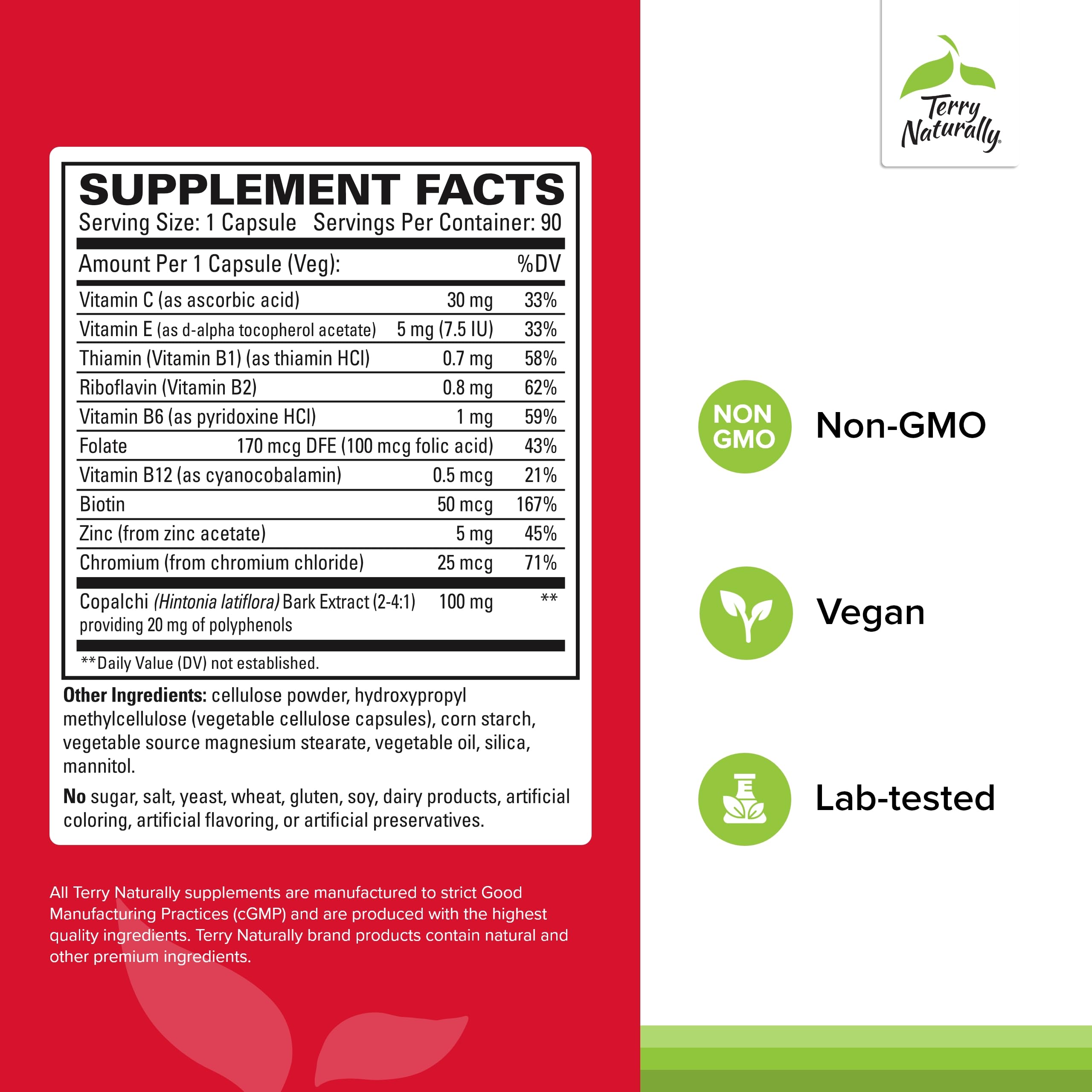 Terry Naturally Sucontral D - B-Complex & Folate Supplement - Carbohydrate Metabolism Support - Vitamin & Mineral Supplement with Zinc & Chromium - 60 Capsules (Pack of 3) Terry NaturallyAu supplements