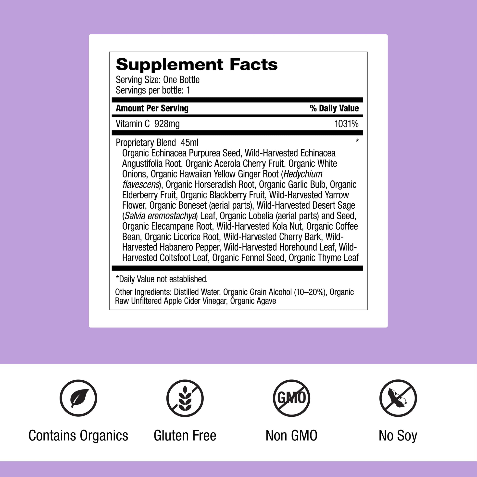 Dr. Schulze's Herbal Shot | Organic Extract | Gluten-Free & Non-GMO for Immune System Support | Total 9 Fl. Oz. | 6 Servings Dr. Schulze'sAu supplements