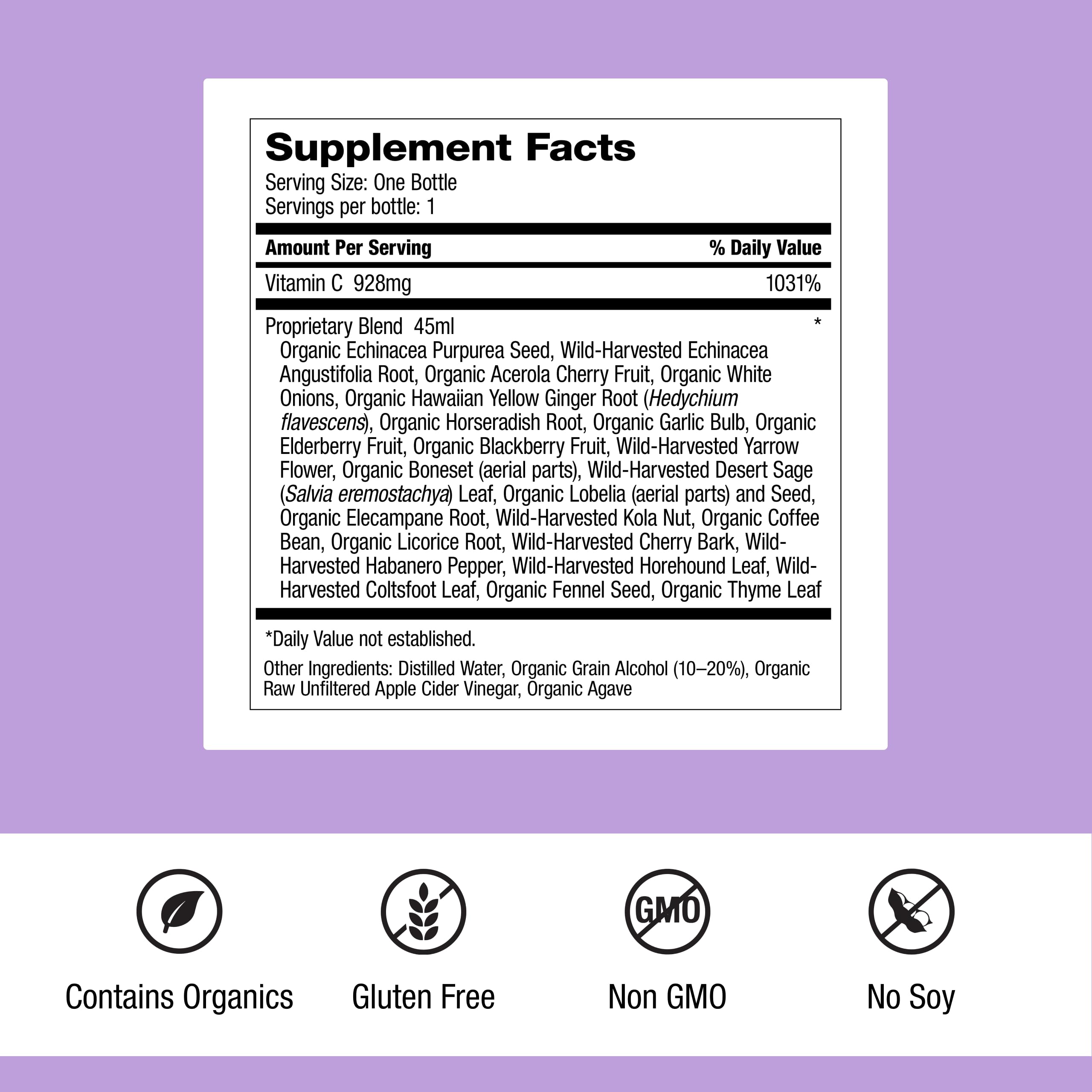 Dr. Schulze's Herbal Shot | Organic Extract | Gluten-Free & Non-GMO for Immune System Support | Total 9 Fl. Oz. | 6 Servings Dr. Schulze'sAu supplements