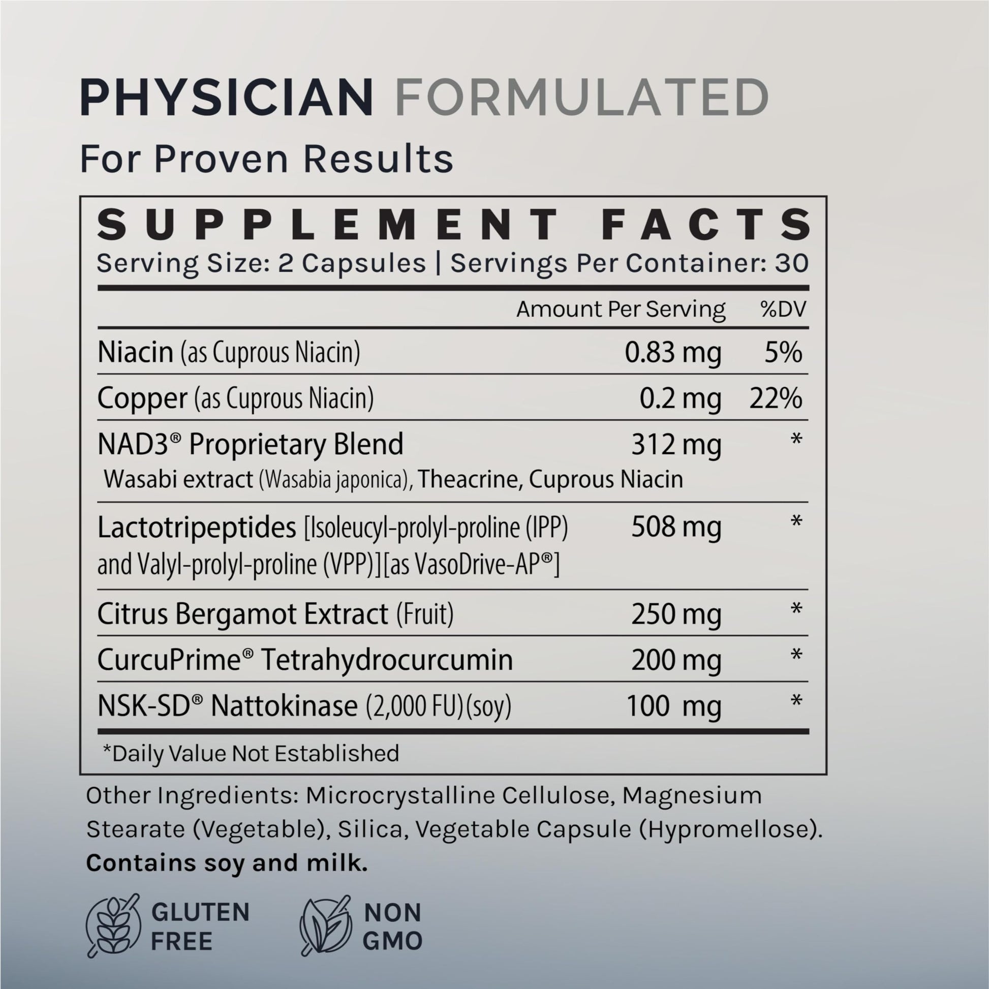 InfiniWell InfinWell Cardio Prime+ Heart Health Supplements - Antioxidants & Innovative Peptides for Cardiometabolic Health - NAD3 & Nattokinase for A Healthy Heart & Metabolic Balance (60 Capsules) InfiniWellAu supplements