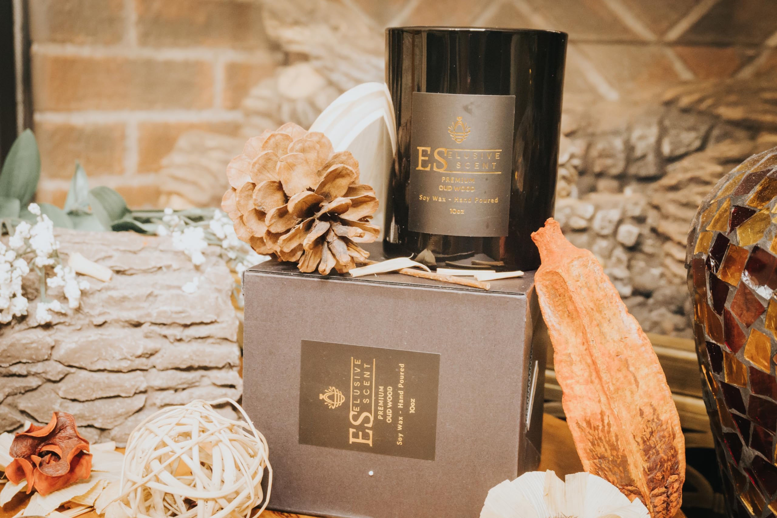 Oud Wood | 10oz | Premium Candle | Scented Candle | Aromatherapy | Essential Fragrance Oils Elusive ScentAu supplements