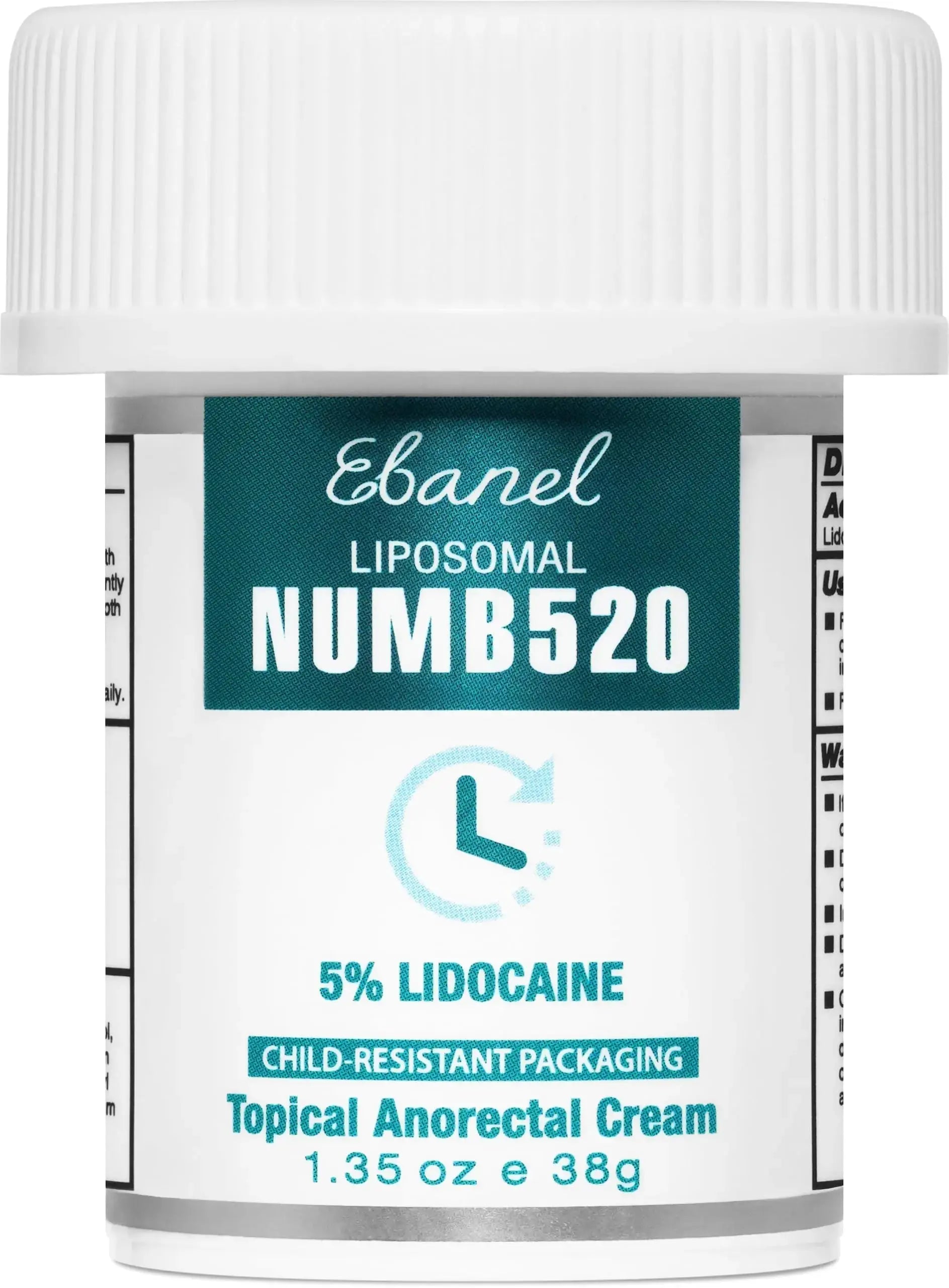 Ebanel 5% Lidocaine Numbing Cream, Pain Relief Burn Itch Numb Cream, Maximum Strength Topical Anesthetic with Allantoin, Vitamin E for Local and Anorectal Uses, Hemorrhoid Treatment, 1.35 Oz EbanelAu supplements