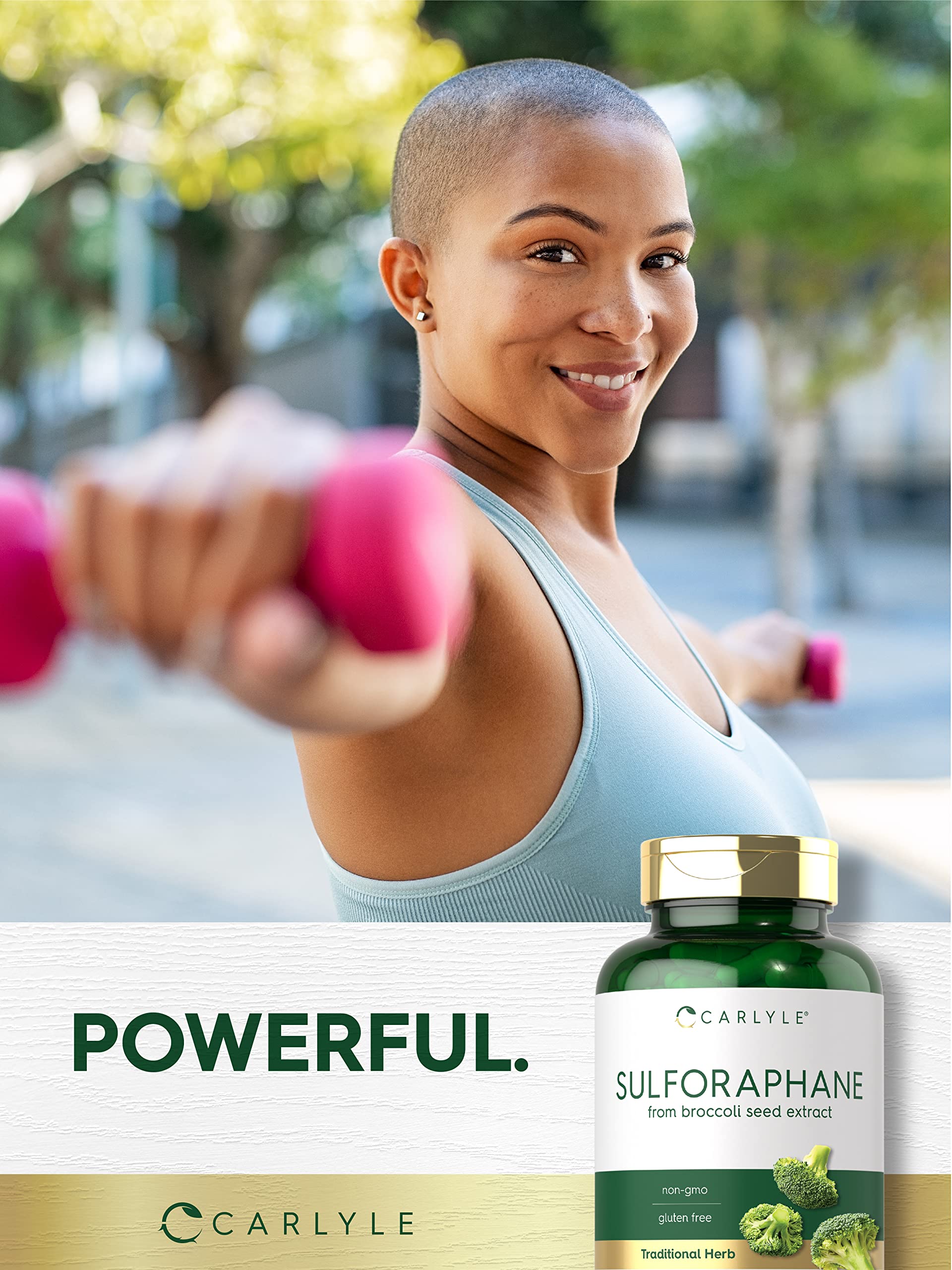 Carlyle Sulforaphane | from Broccoli Seed Extract | 180 Capsules | Traditional Herbal CarlyleUS supplements