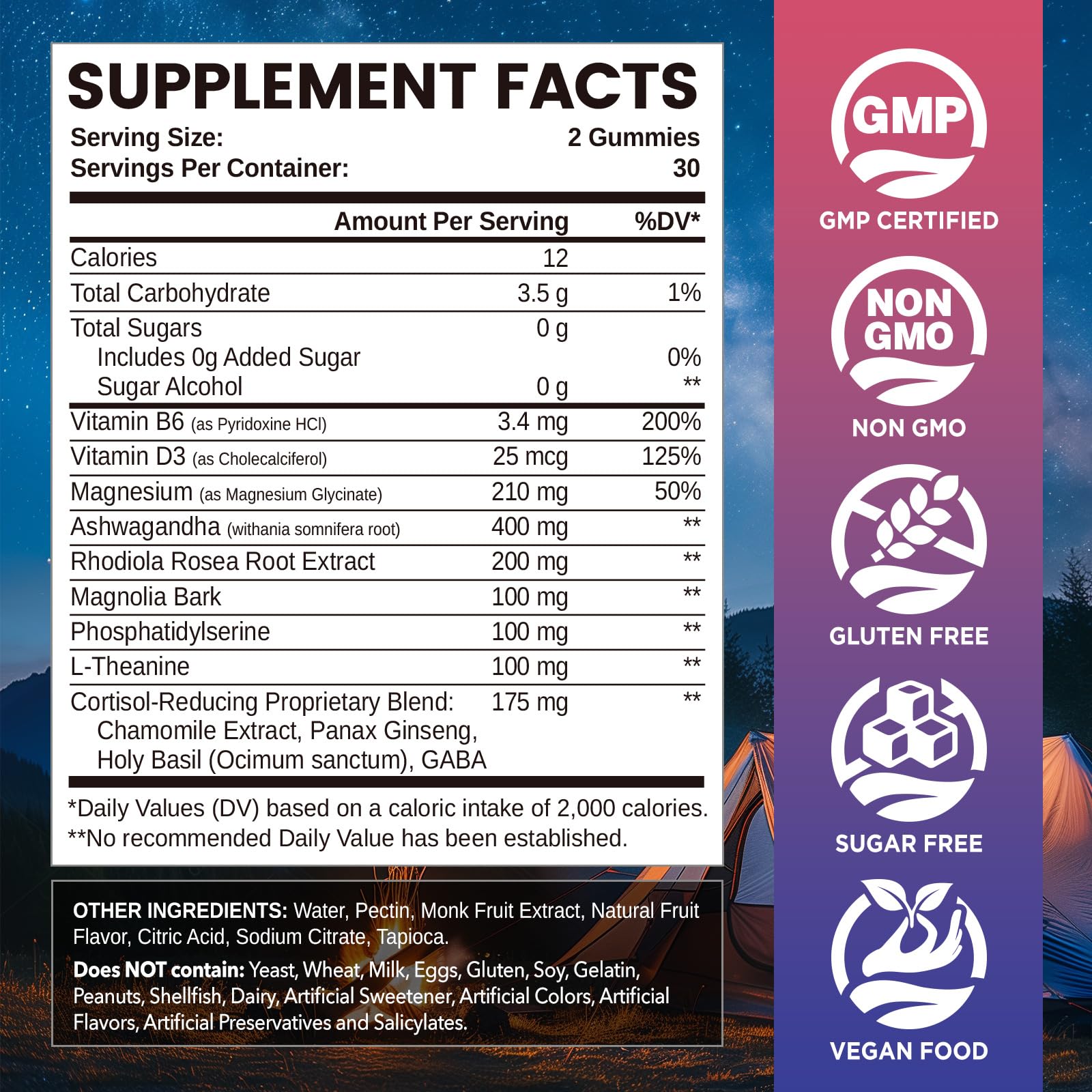 Cortisol Gummies, 12-in-1 Cortisol Reducer, with Magnesium Glycinate, Ashwagandha, L-Theanine, Phosphatidylserine, Vitamin B6 & D3, Rhodiola Rosea, for Men & Women, Sugar-Free, Vegan, NON-GMO, 60CT NATISLANDAu supplements