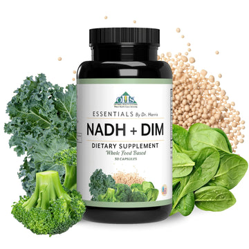 Optimal Health Systems NADH + DIM | Dr. Harris Essentials | Energy + Neurotransmitter Support | Plant-Based | Mental Clarity, Concentration, & Memory Supplement | 30 Capsules Optimal Health SystemsAu supplements