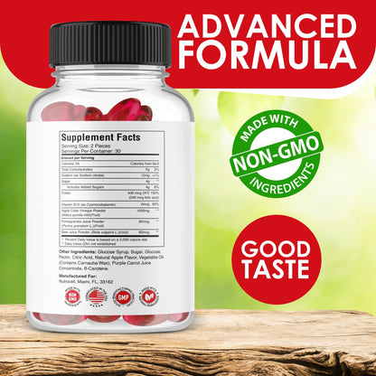 Nutrocell Simpli Health ACV Ketos Gummies Keto Apple Cider Vinegar 1050mg, Simplihealth NutrocellUS supplements