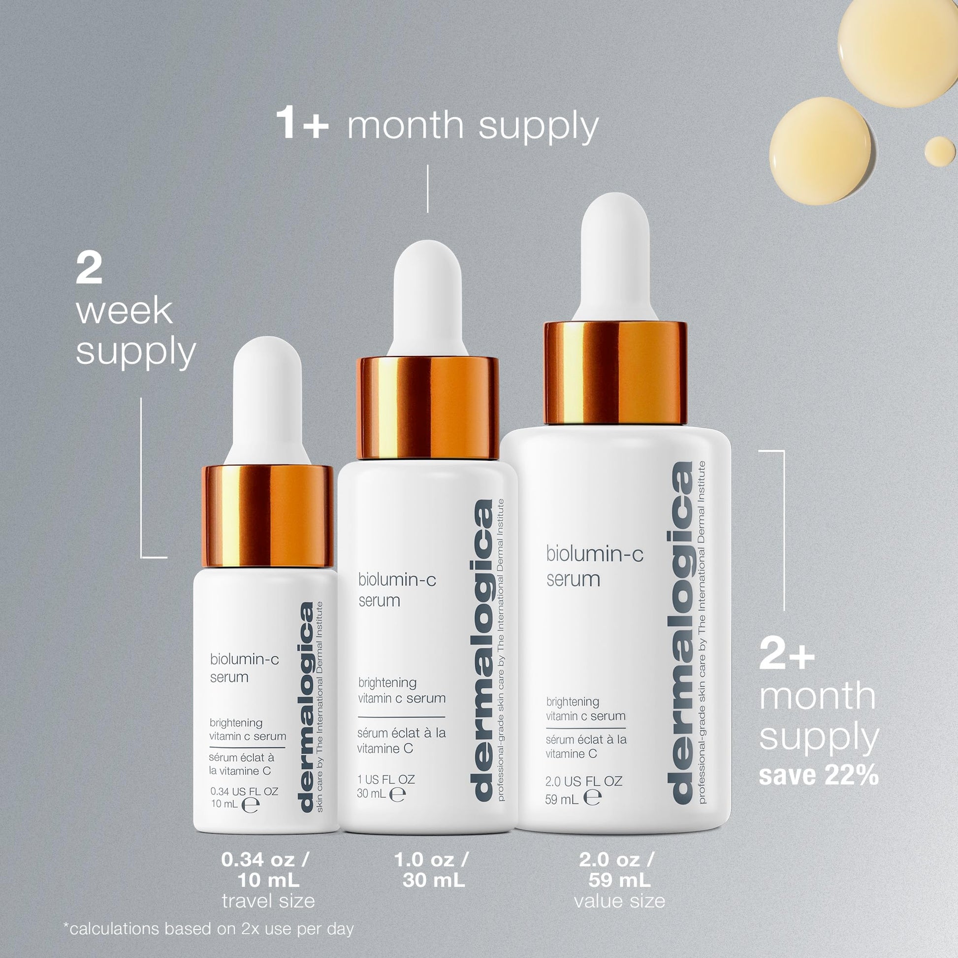 Dermalogica Biolumin-C Serum, Vitamin C Dark Spot Serum for Face with Peptide and AHA - Exfoliates and Reduces Sign of Skin Aging, 1 Fl Oz DermalogicaAu supplements