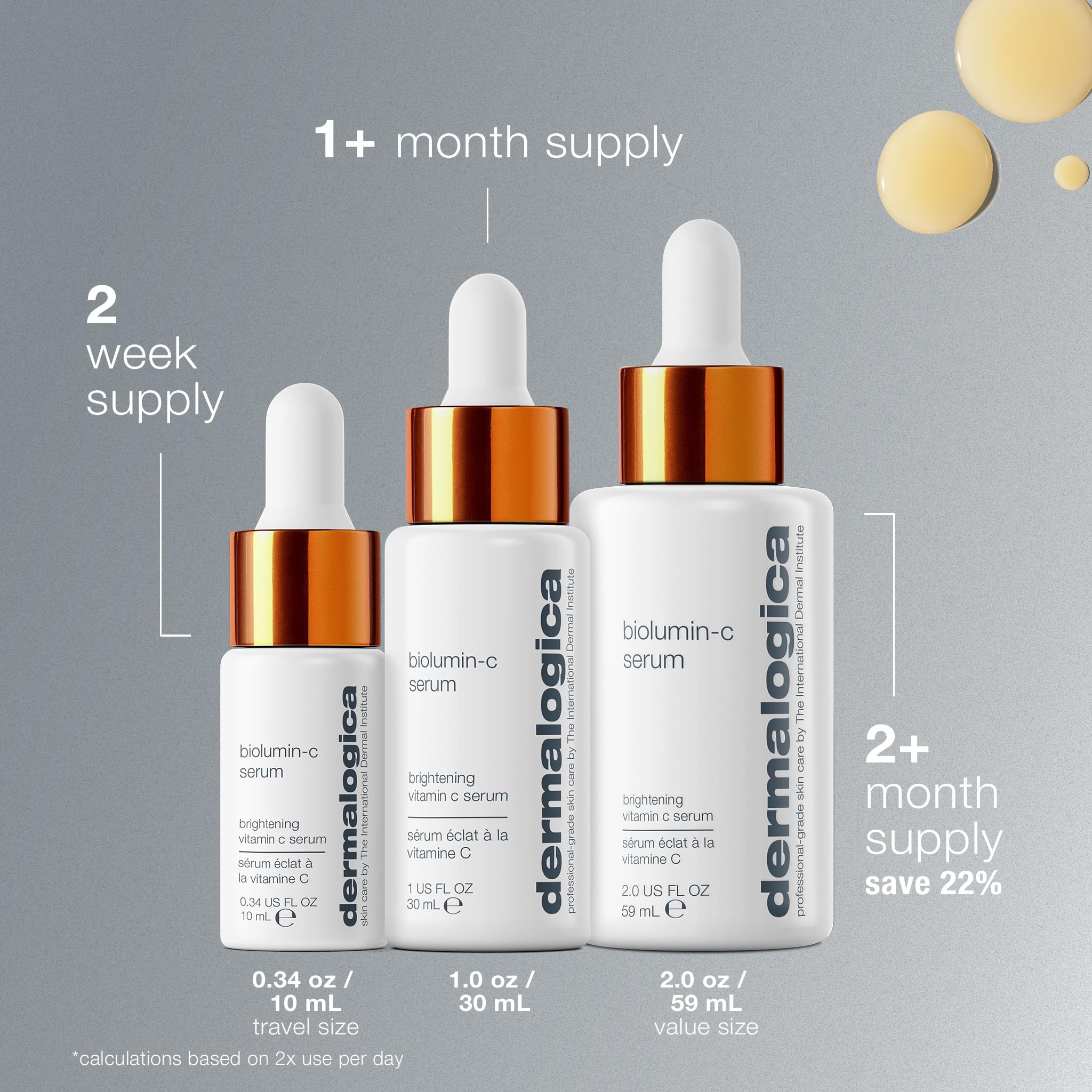 Dermalogica Biolumin-C Serum, Vitamin C Dark Spot Serum for Face with Peptide and AHA - Exfoliates and Reduces Sign of Skin Aging, 1 Fl Oz DermalogicaAu supplements