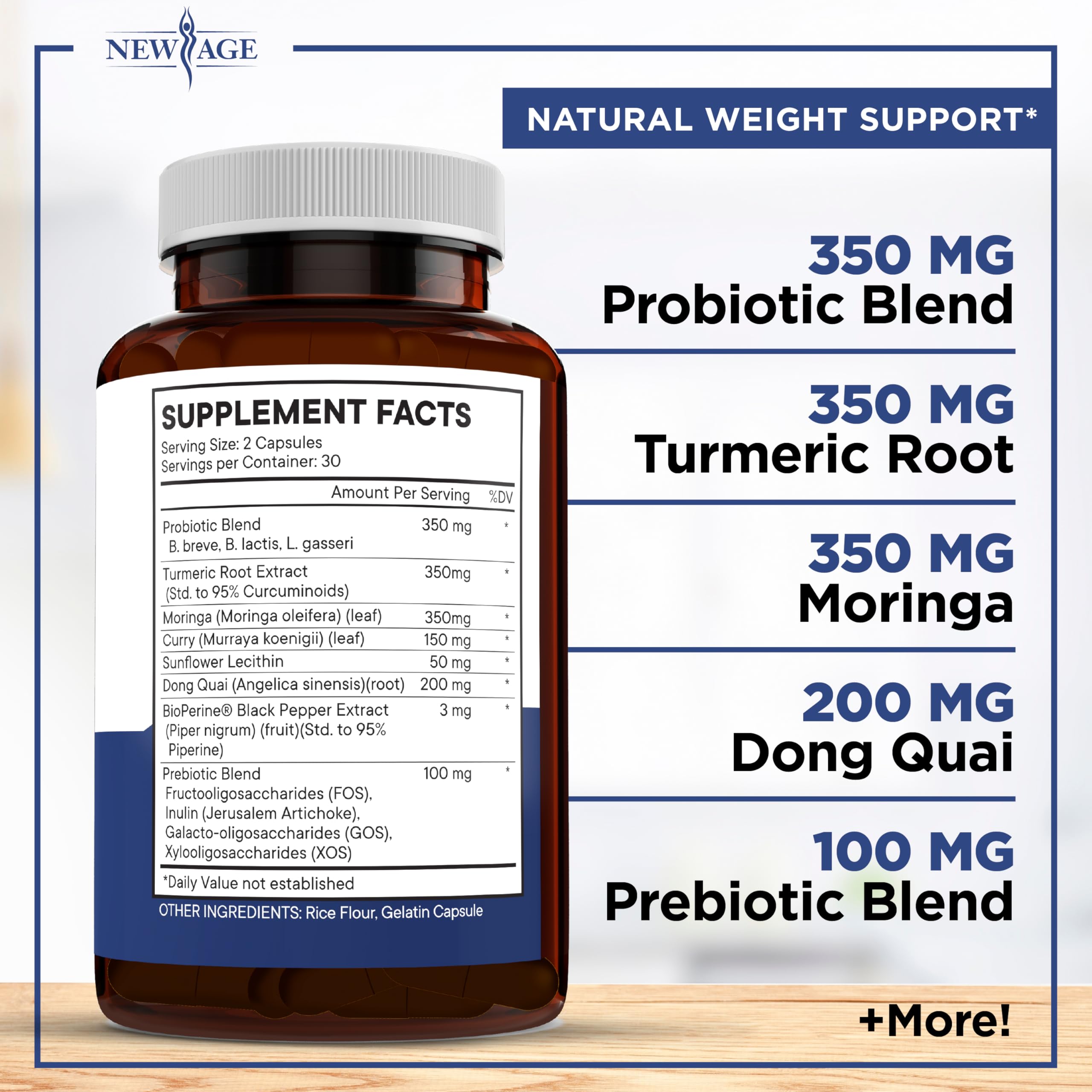 Pro Optimize Probiotics for Women, Menopause, 70 Billion CFU, Digestive Health - Relief for Bloating, Hot Flashes, Joint Support, Night Sweats - Gut Health & Metabolism - Dong Quai (120 (Pack of 2)) NEW AGEAu supplements