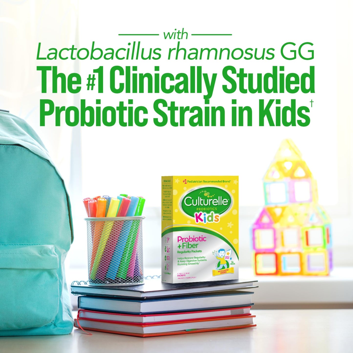 Culturelle Kids Probiotic + Fiber Packets (Ages 3+) - 24 Count - Digestive Health & Immune CulturelleUS supplements