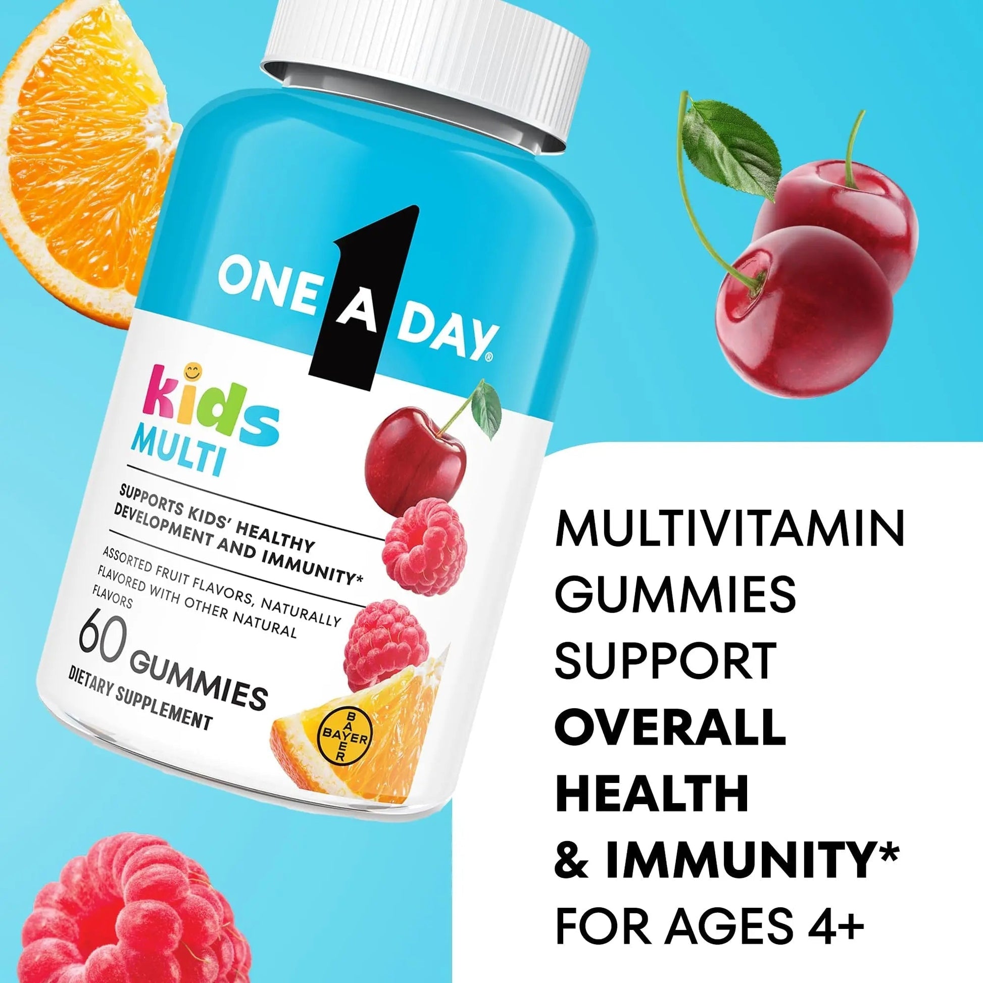 One A Day Kids Multivitamin Gummies, Kids Vitamins with Vitamin C, D, E & Zinc for Immune Support, Childrens Gummy Vitamins ONE A DAYAu supplements