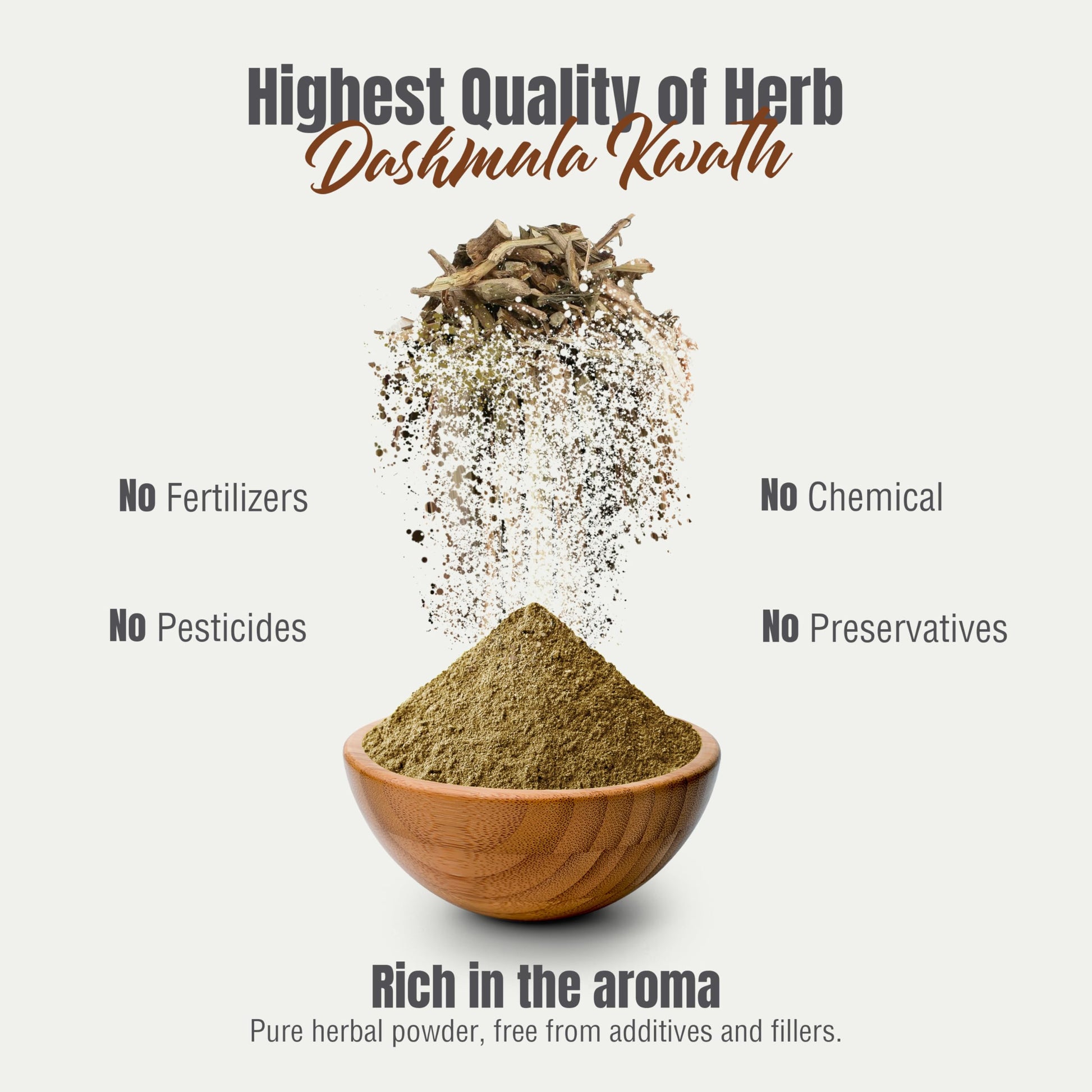 Herbsforever Dashmula Cut and Sifted (Coarse/Kawth) Herbs for Tea - Joint Comfort, Vata Calming, Female Postpartum Cycle & Wellness, Ten Authentic Ayurvedic Roots, Non GMO, Vegan 454g,1 lbs,Dashmool HerbsforeverAu supplements