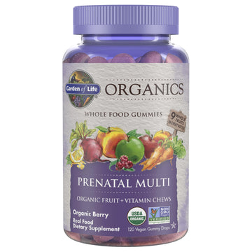Garden of Life Organics Prenatal Gummies – Prenatal Vitamins for Women with Energy Metabolism Support & Healthy Fetal Development Support