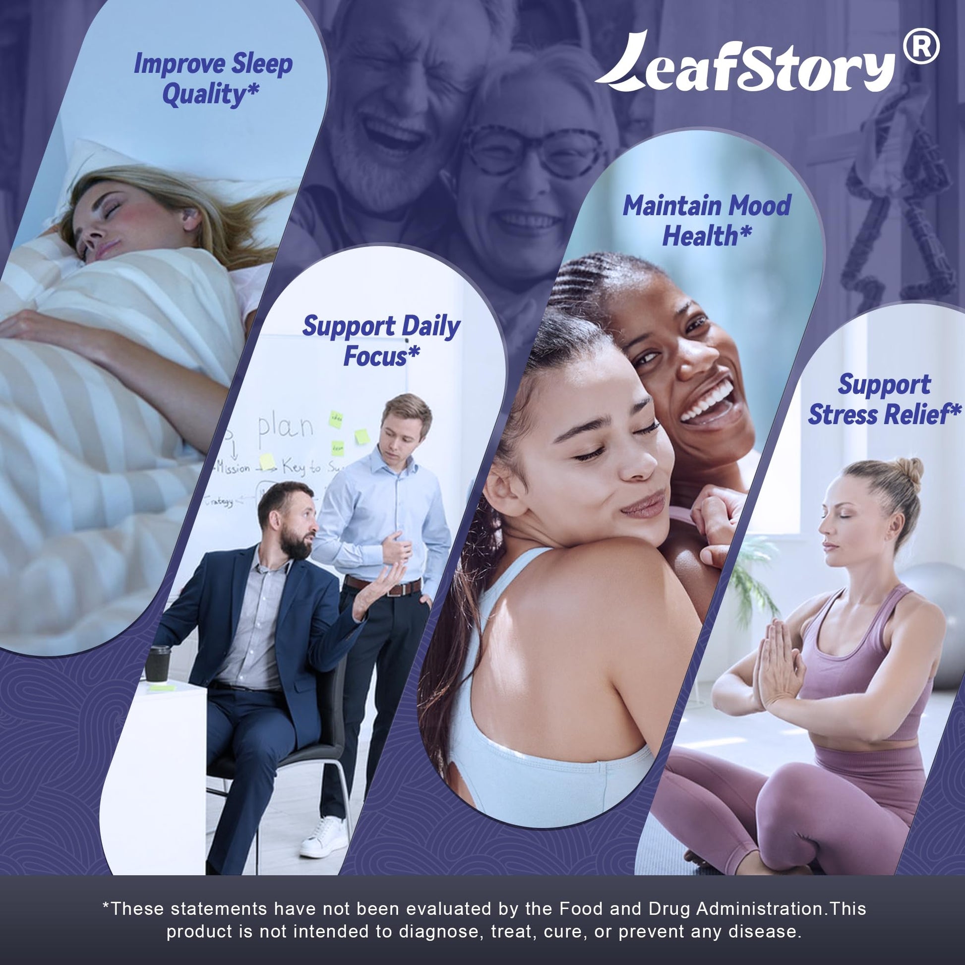 LeafStory Nootropic Brain Supplements for Memory and Focus, Cognitive Function for Mental Health & Clarity, Vitamin B6 B12, Folate & Dihydromyricetin, 60 Capsules LeafStoryAu supplements