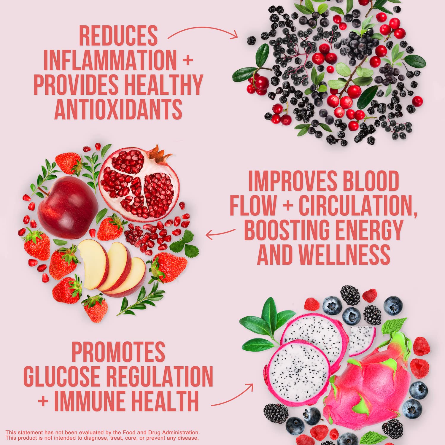 NAKED Reds Superfood Powder - Healthy, Energizing Polyphenol Fruit Powder Mix, No Fillers, No Additives, Vegan, Non-GMO, Gluten Free - 28 Servings NAKEDAu supplements