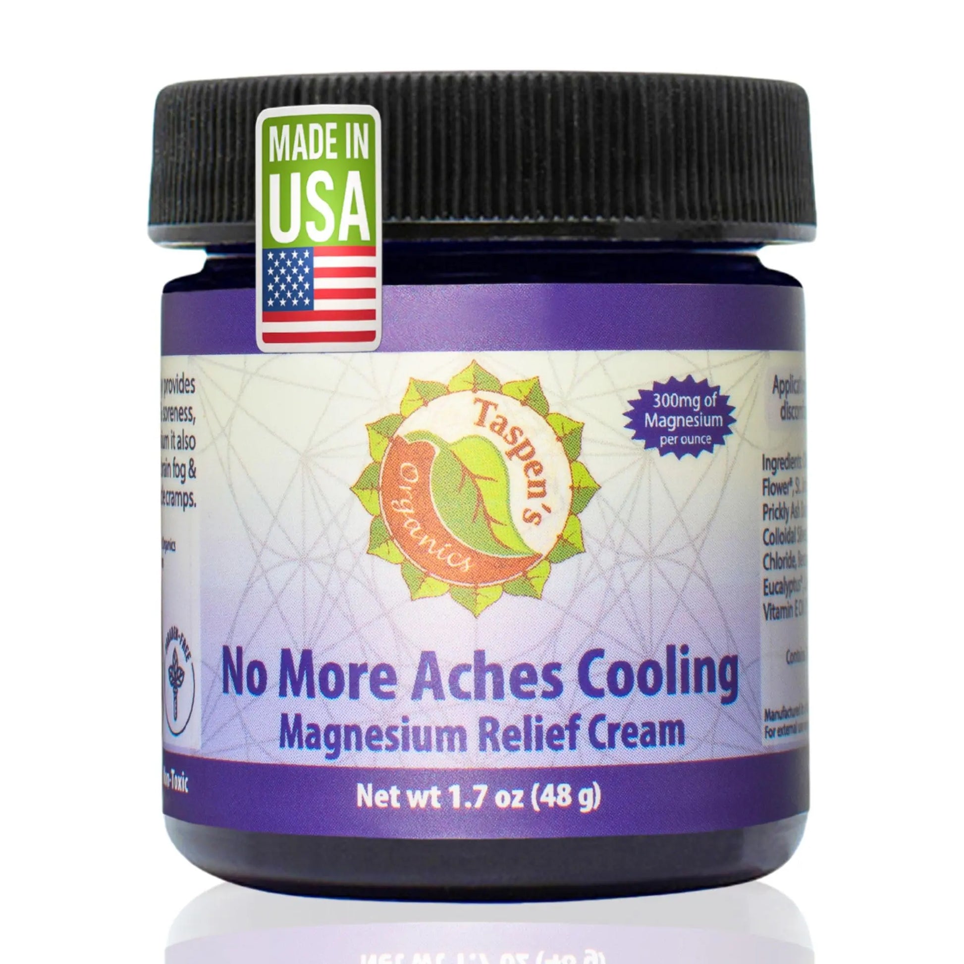 Taspen’s Organics Magnesium No More Aches Cooling Cream – Topical Magnesium Cream for Muscle Relief, Sore Muscles & Post-Workout Recovery with Arnica, Herbs & Essential Oils Taspen's OrganicsAu supplements