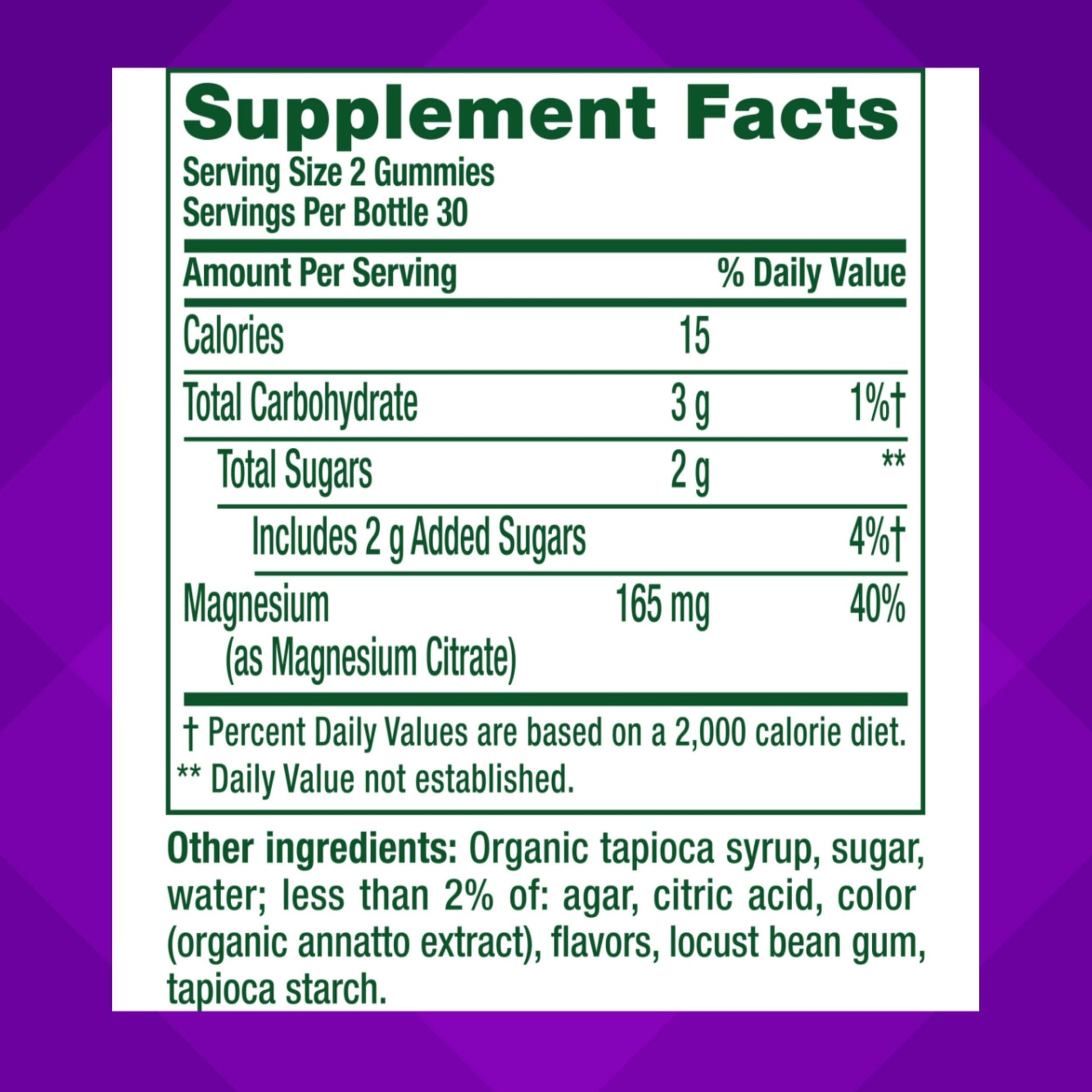 vitafusion Magnesium Gummy Supplement, Bring calm to your vitamin routine, Tropical Citrus Flavor, 60 Gummies VitafusionAu supplements