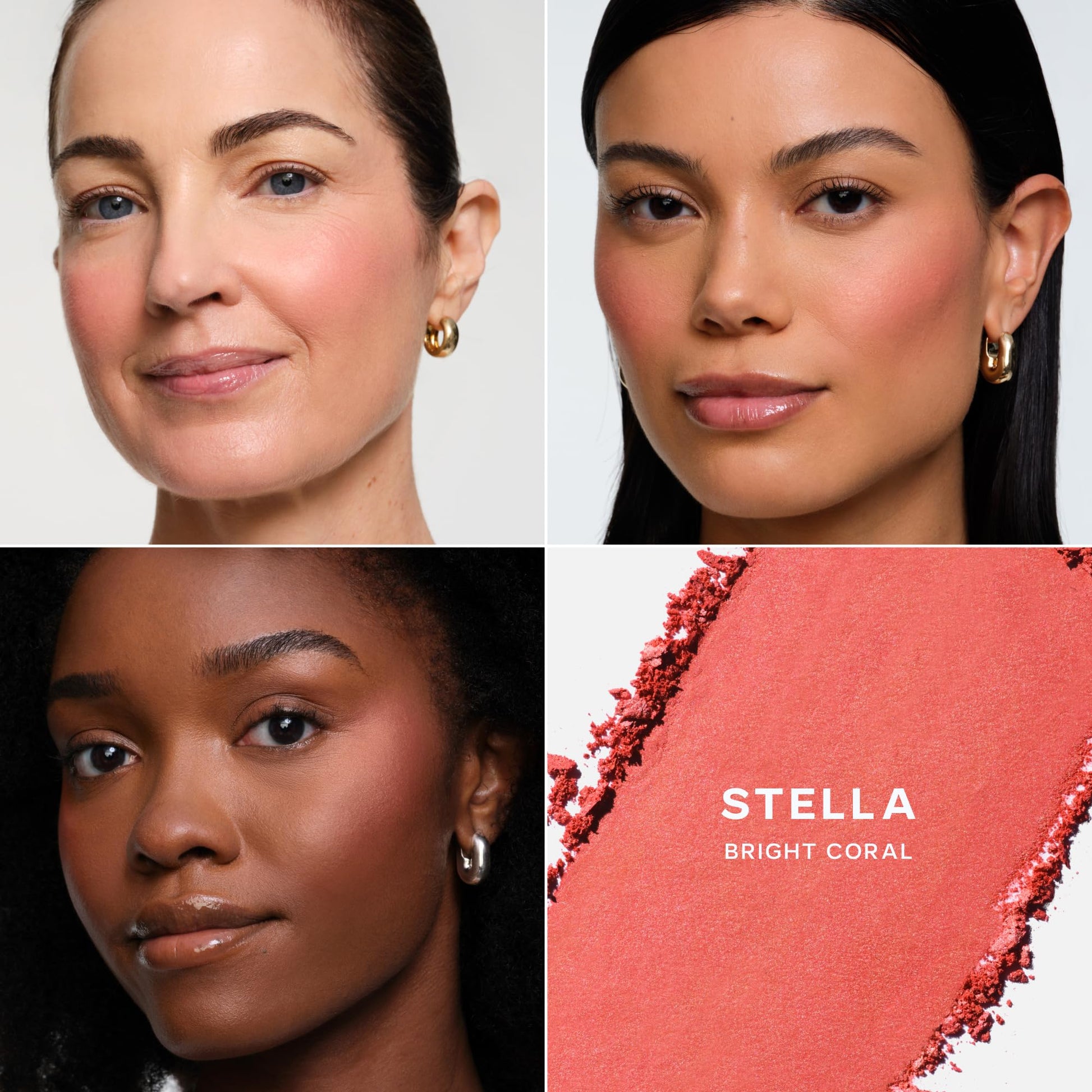 Saie Blush & Brush Duo - SuperSuede Baked Blush in Stella (.01 oz) & Powder Blush Brush - Talc-Free, Moisturizing Blush with Vegan, Fluffy Brush for Seamless Application SaieAu supplements