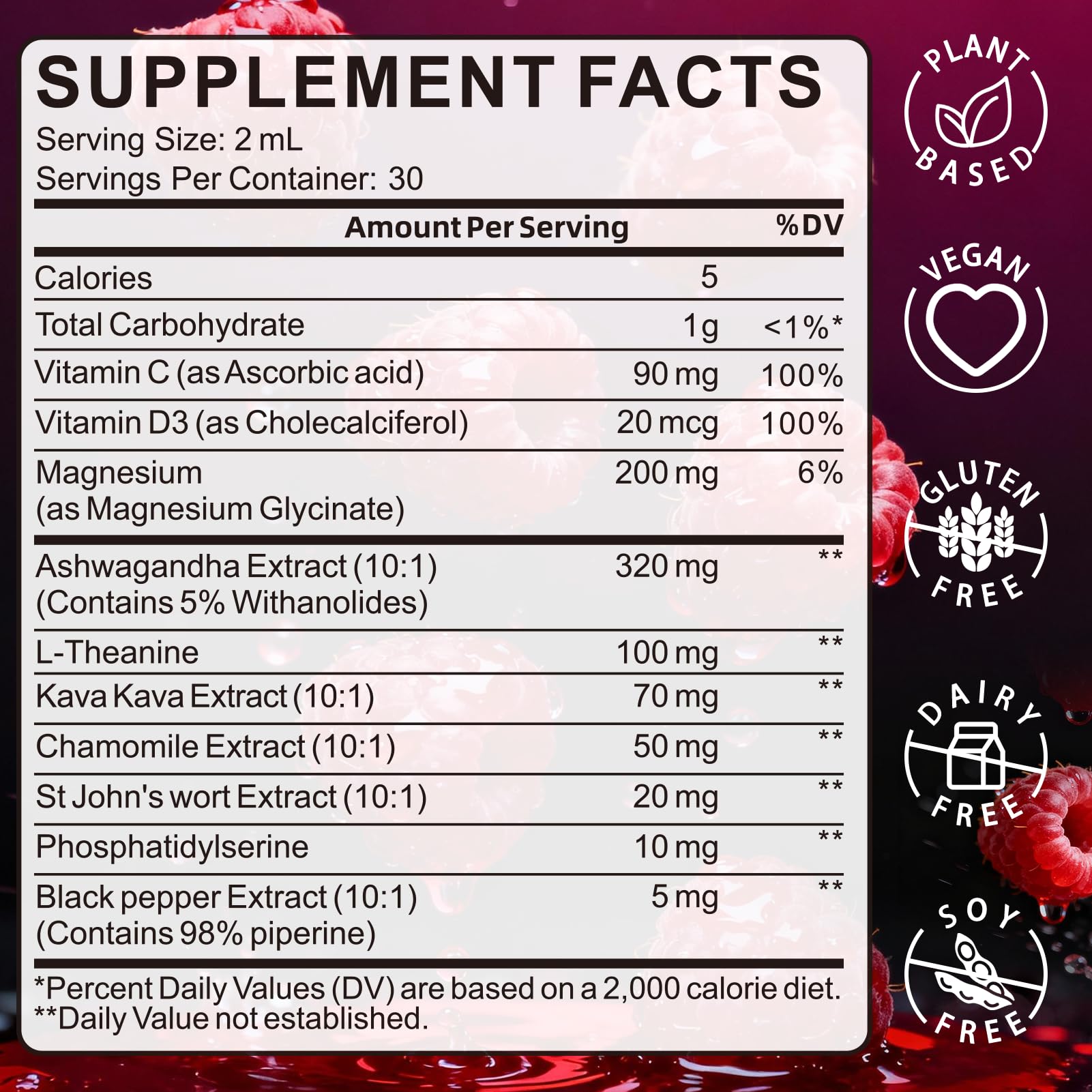 WellBloom Cortisol Reducer for Women & Men with Magnesium Glycinate, Ashwagandha, L-Theanine - Supports Stress Relief, Sleep & Heart Health, Nerves, Muscles - 2 Fl Oz WellBloomAu supplements