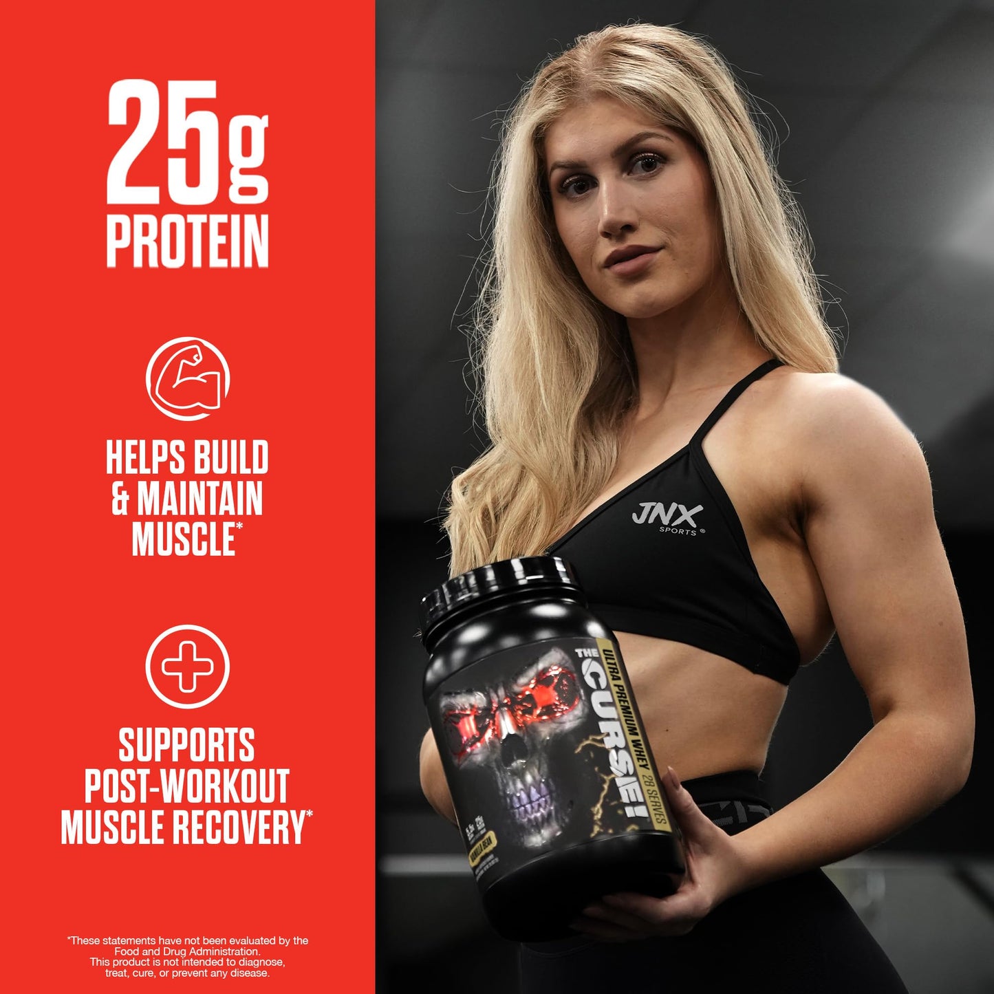 JNX SPORTS The Curse! Ultra Premium Whey Protein Powder Vanilla Bean 2lb | 25g Protein JNX SPORTSUS supplements