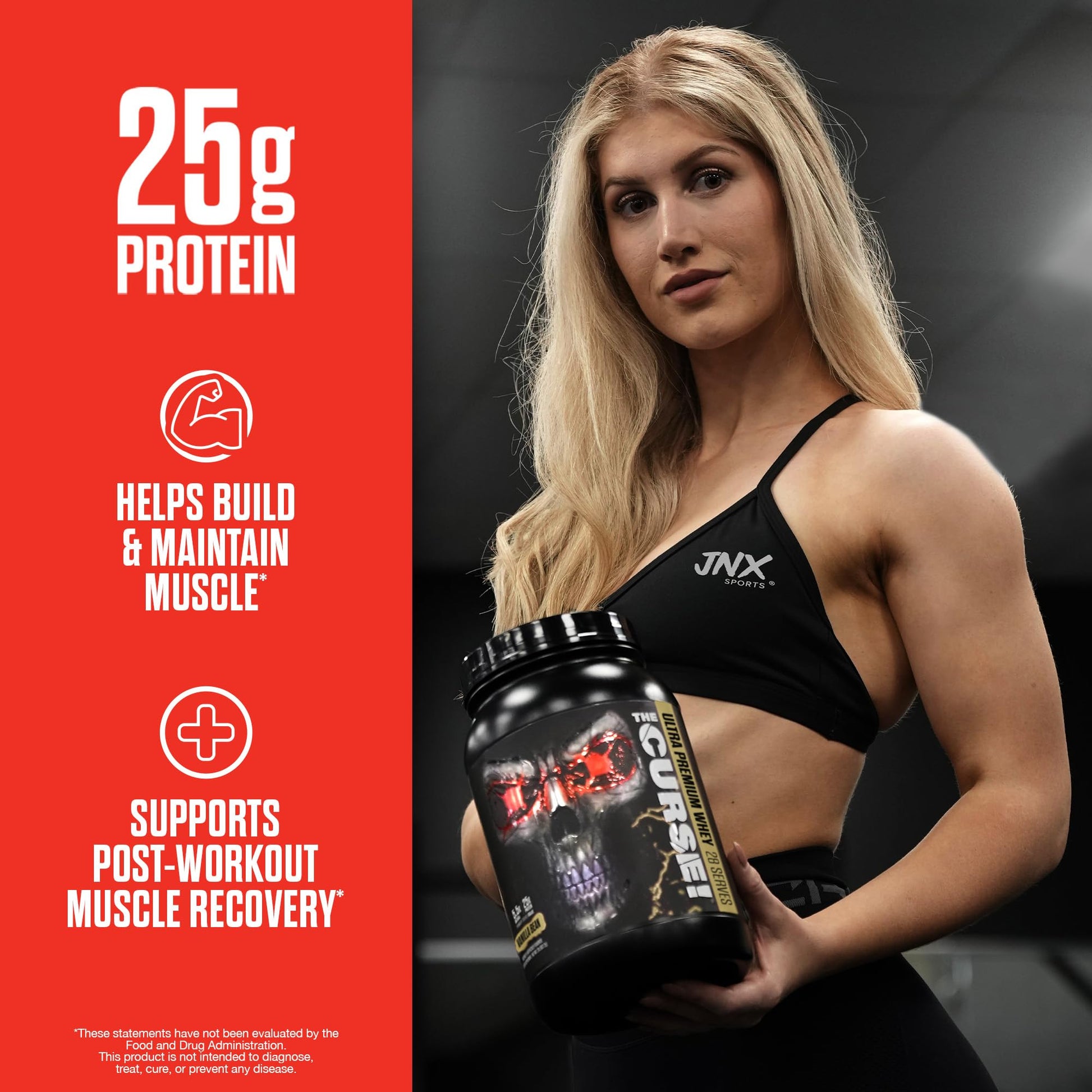 JNX SPORTS The Curse! Ultra Premium Whey Protein Powder Vanilla Bean 2lb | 25g Protein JNX SPORTSUS supplements