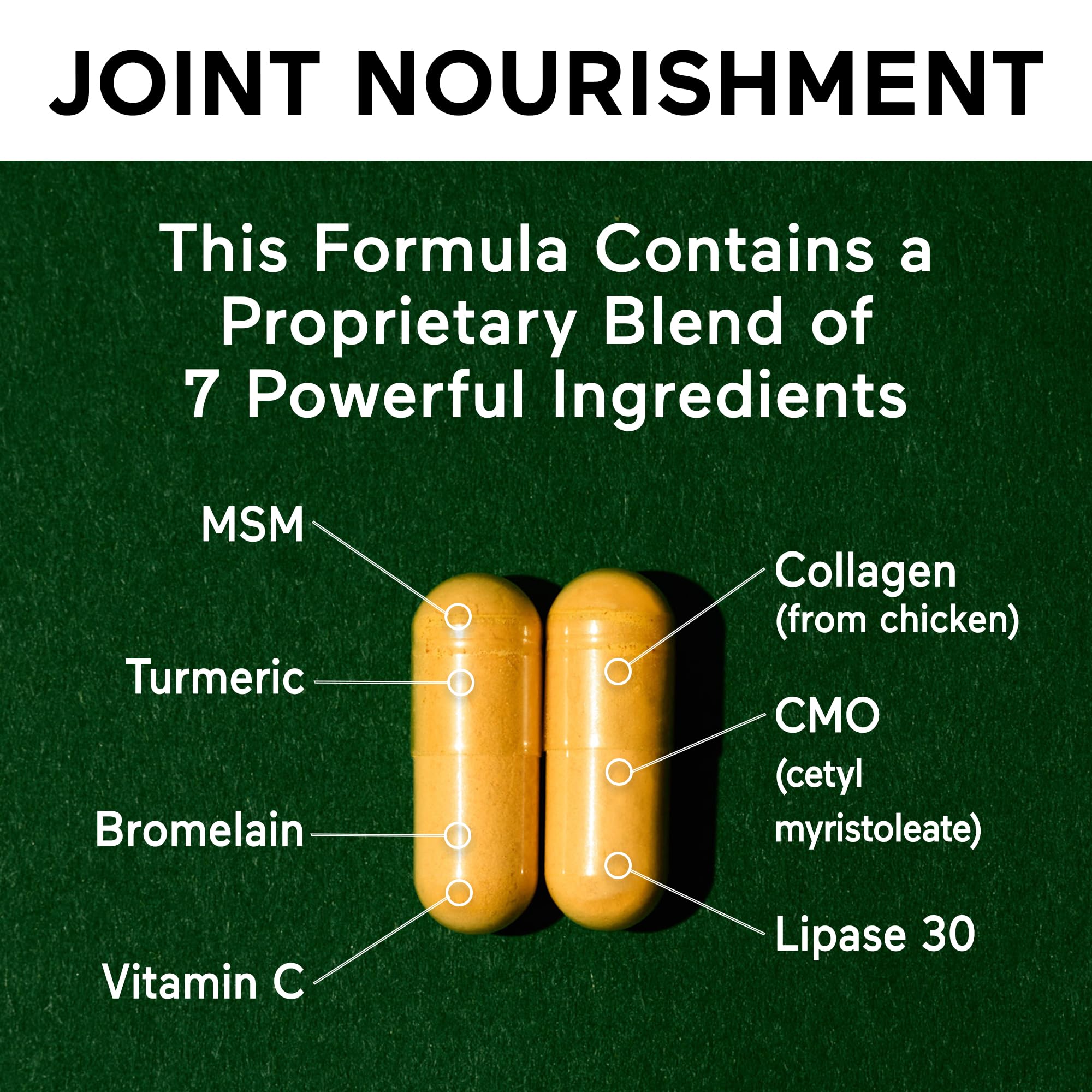SMARTERNUTRITION Joint Food - Whole-Food Joint Supplement to Support Lubrication & Mobility - Formulated with Collagen Type II, MSM, Vitamin C, Turmeric, Bromelain - 6 Pack[180-Day Supply] SMARTERNUTRITIONAu supplements