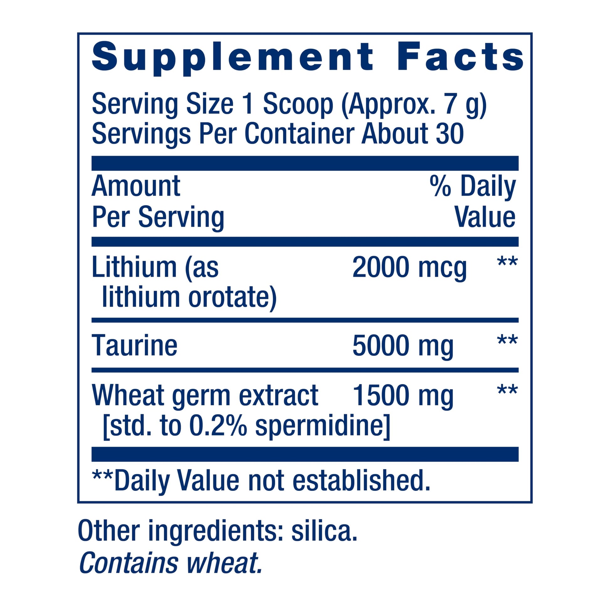 Life Extension Healthy Aging Powder, Healthy Aging Supplement, Heart Health, Brain Health, Exercise Performance, Taurine, Lithium, spermidine, Powder Blend, Non-GMO, Vegetarian, 30 Servings Life ExtensionAu supplements