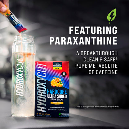 Hydroxycut Hardcore Ultra Shred Drink Sticks,Meta-Energy Drink Powder Metabolic Energy HydroxycutUS supplements