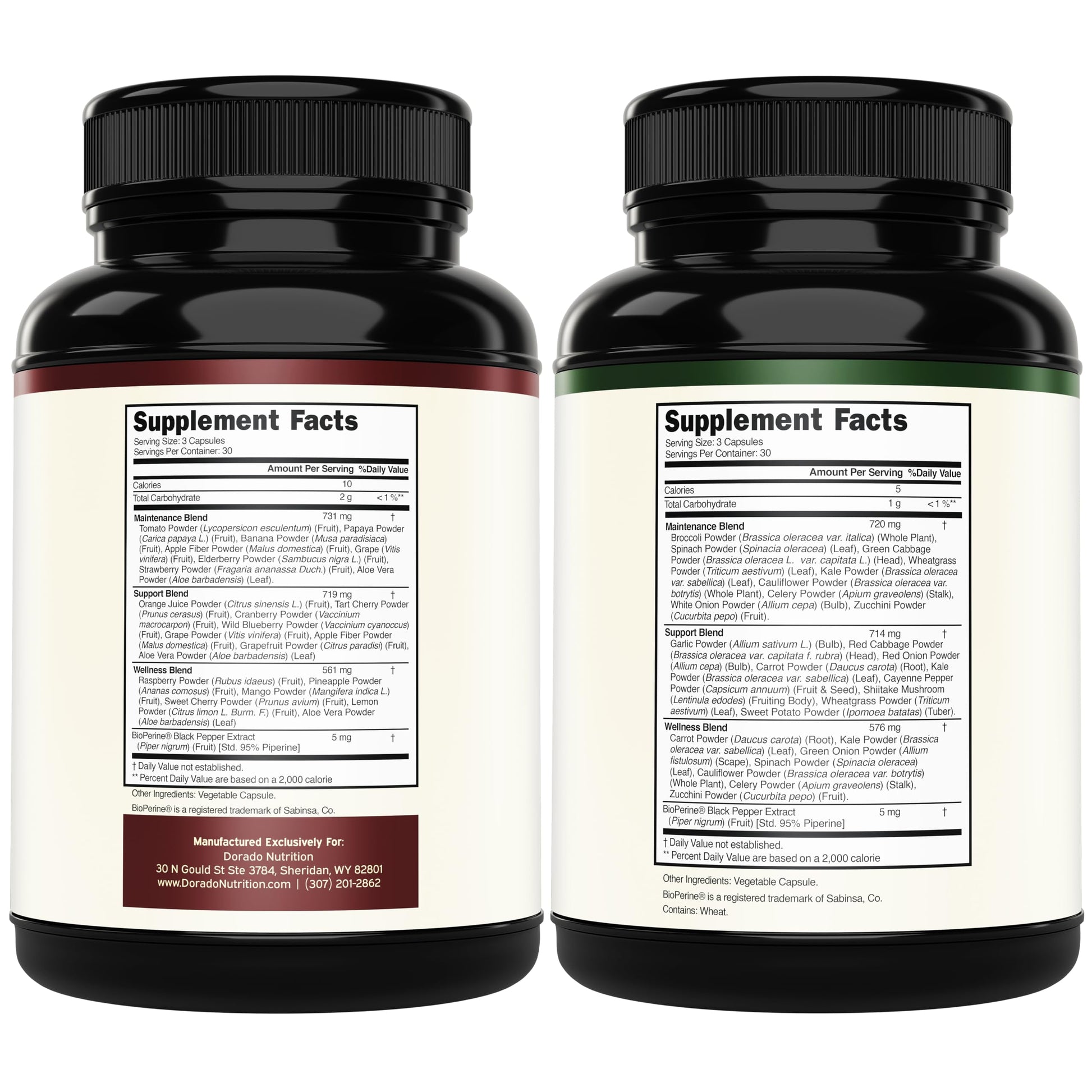 Fruit and Veggies Supplement (180 Capsules) Superfood Fruits and Vegetables Supplements for Adults - Premium Super Food for Energy and Immune Support - Veggies Capsules - Non-GMO & Vegan - USA Made DORADO NUTRITIONAu supplements