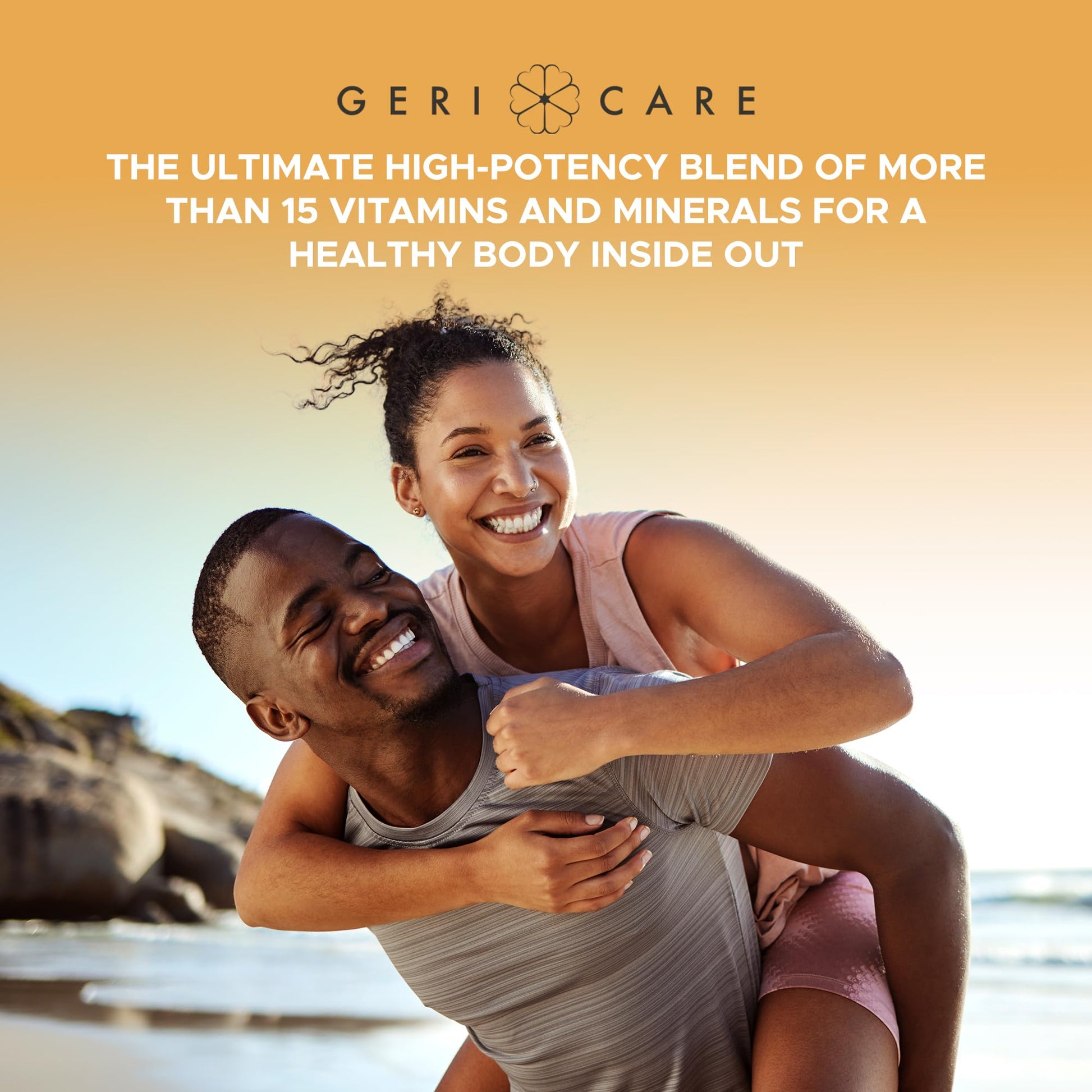 One-Daily Multivitamins with Minerals for Men & Women (100 Tablets) by GeriCare| High-Potency Multi-Vitamin & Multimineral Dietary Supplement for Immunity, Energy| Complete Daily Nutritional Support GeriCareAu supplements