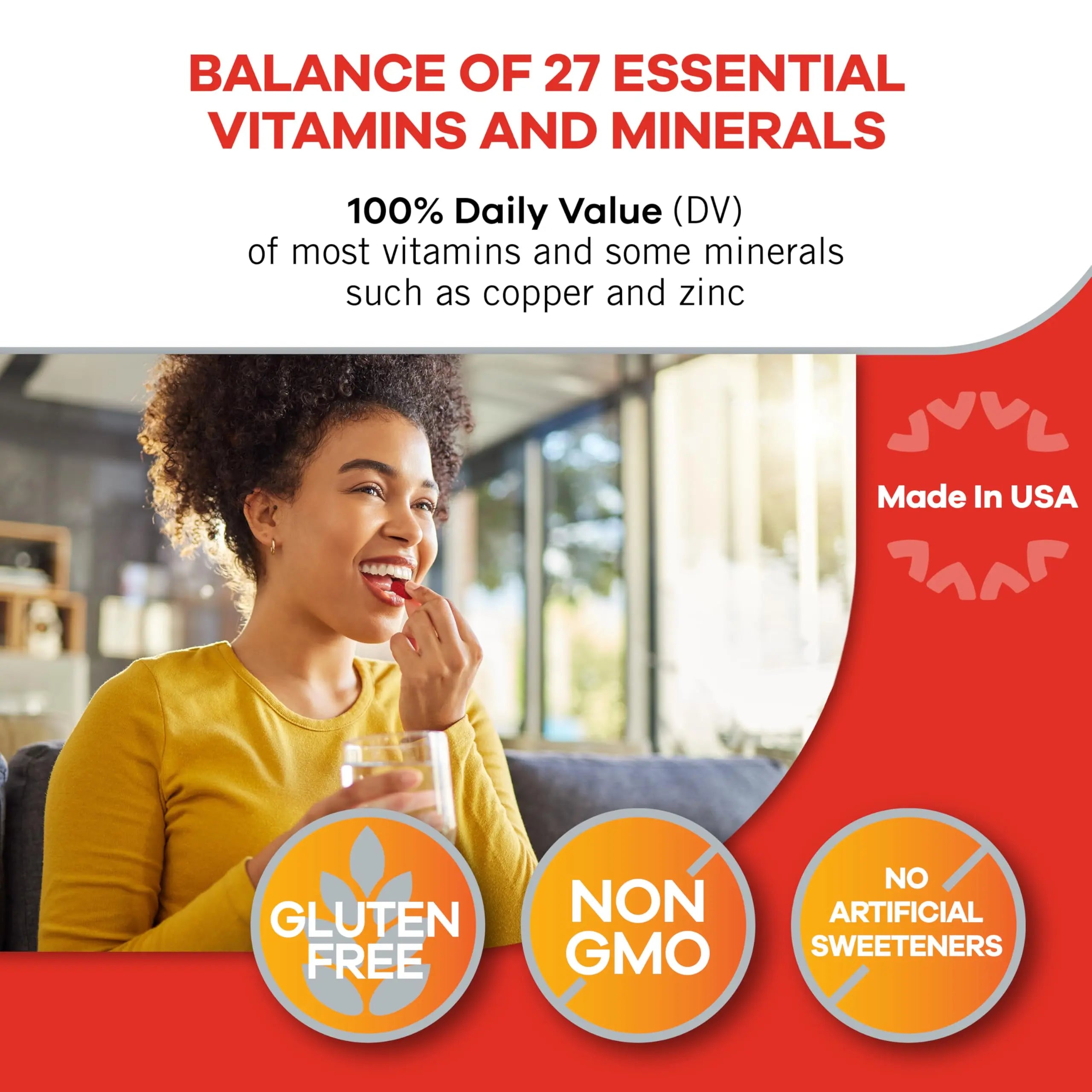 Geritol, Multivitamin Supplement, Contains Antioxidants, Vitamins B, C, E & D and Iron, 27, Minerals, Gluten-Free GeritolAu supplements