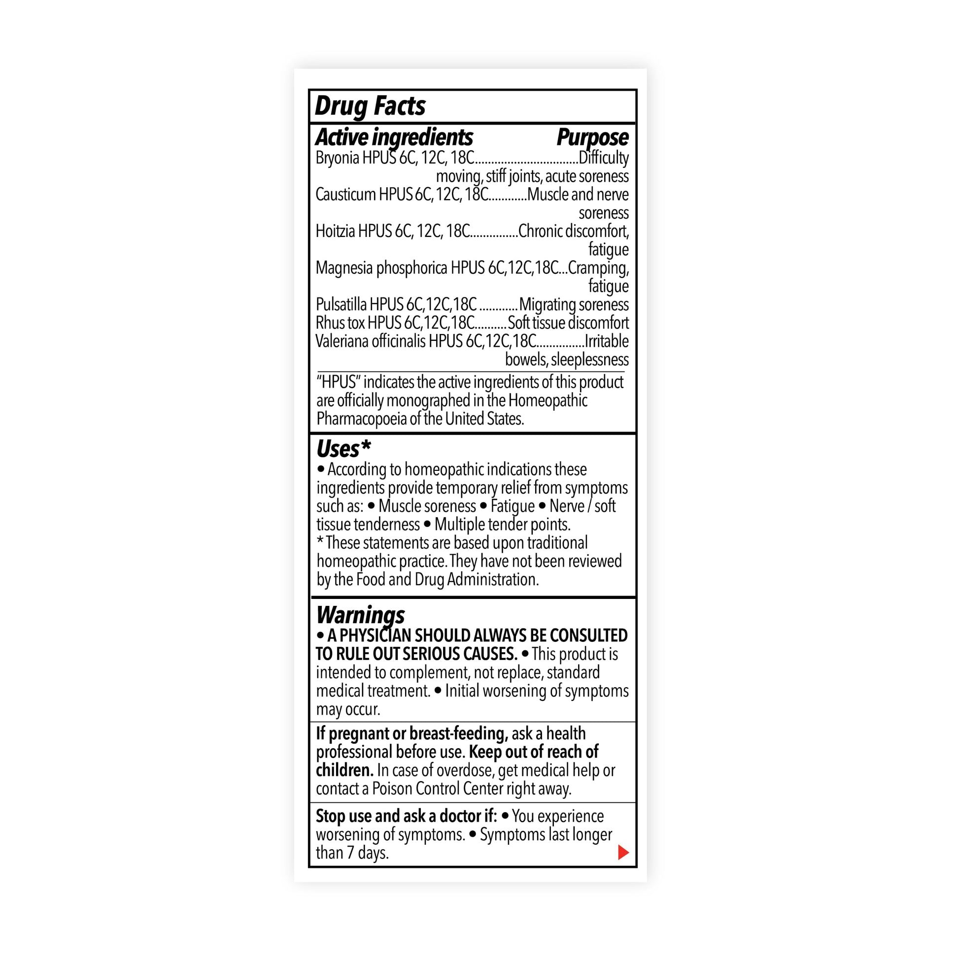 The Relief Products Natural Fibromyalgia Temporary Relief of Muscle Soreness Discomfot Tenderness Difficulty Moving & Joint Pain - 70ct TRP THE RELIEF PRODUCTSAu supplements