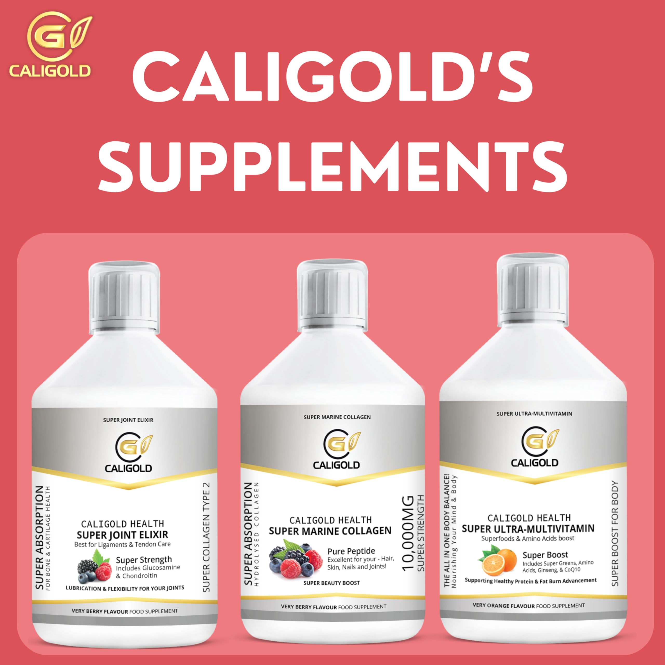 CALIGOLD Health Super Marine Collagen Liquid - Excellent for Hair, Skin, Nails and Joints CALIGOLDAu supplements