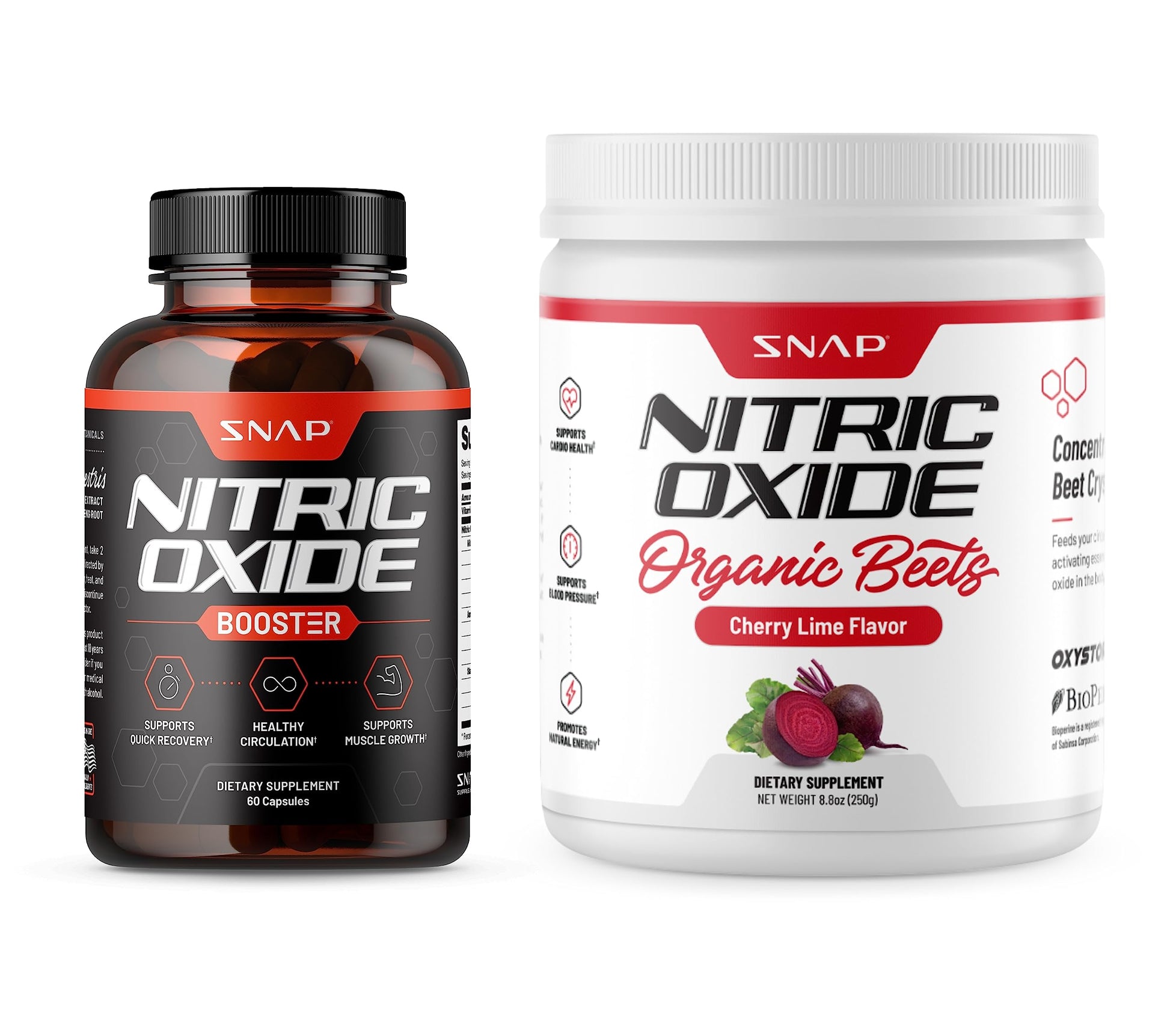 Snap Supplements Nitric Oxide Booster and Beet Powder Snap SupplementsAu supplements