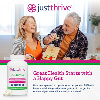 Just Thrive PREbiotic Capsules - Prebiotic Blend for Gut Health and Immune Support, 120 Caps Just ThriveUS supplements