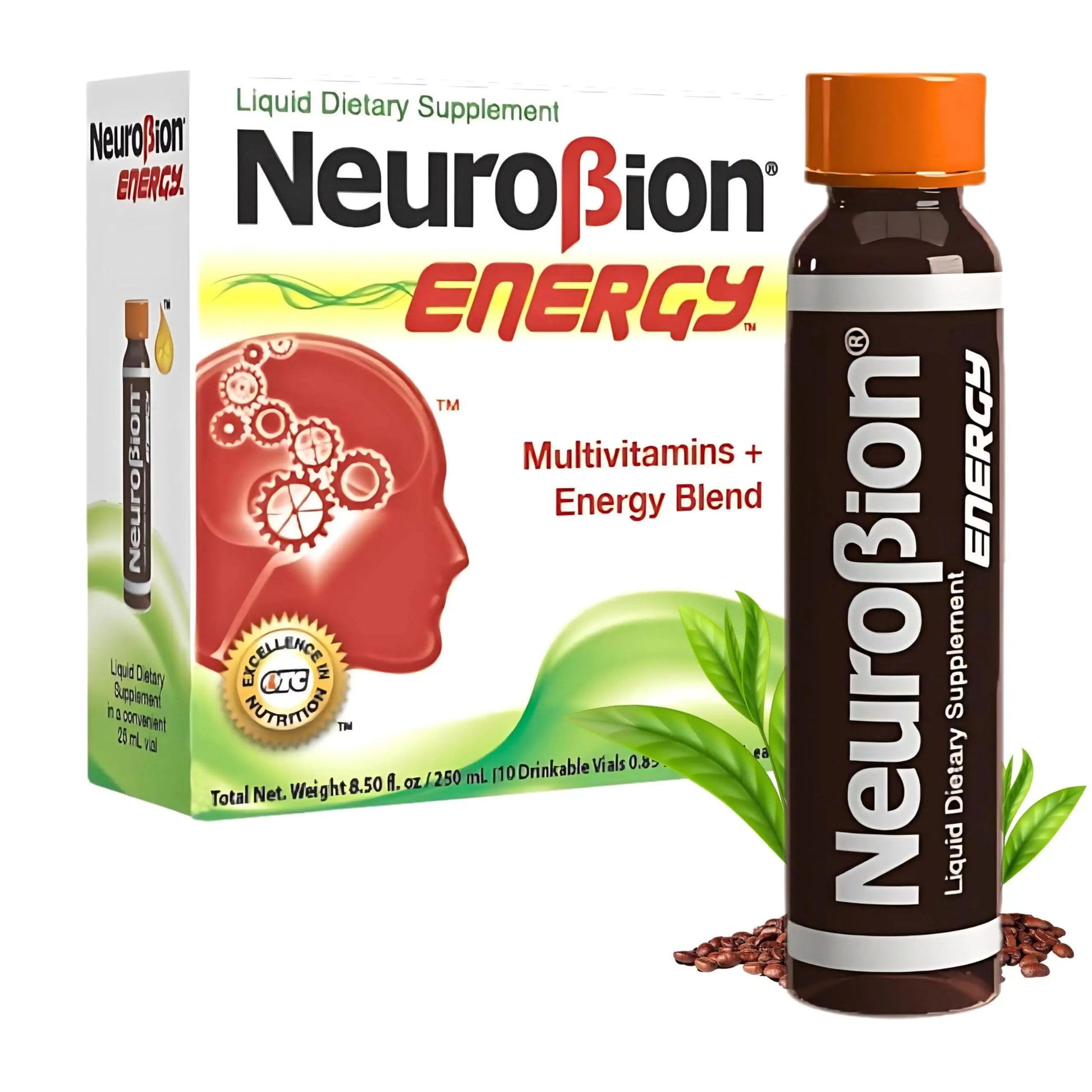 Neurobion Energy Liquid Dietary Supplement Multivitamins + Enegy Blend 10 vials x 250 ml NeurobionAu supplements