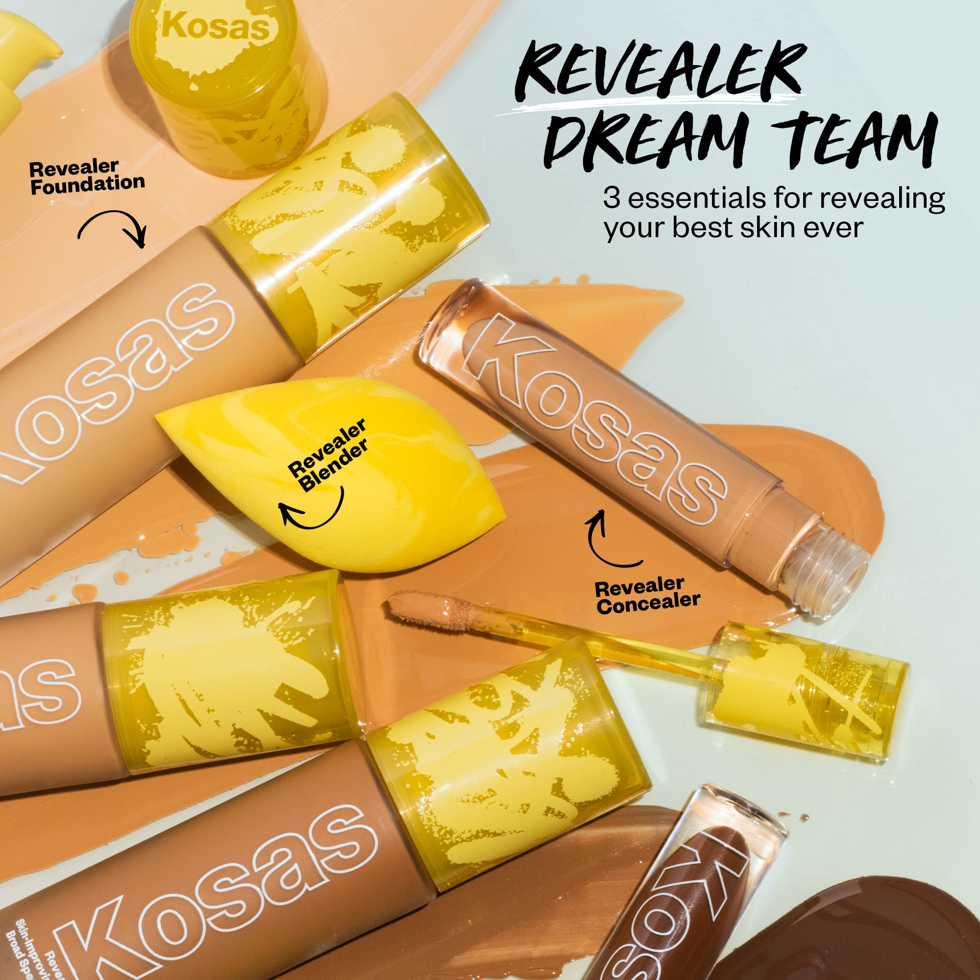 Kosas Revealer Liquid Foundation SPF 25 – Medium Buildable Coverage, Hydrating Natural Glow Finish, Medium Neutral 220 KosasAu supplements
