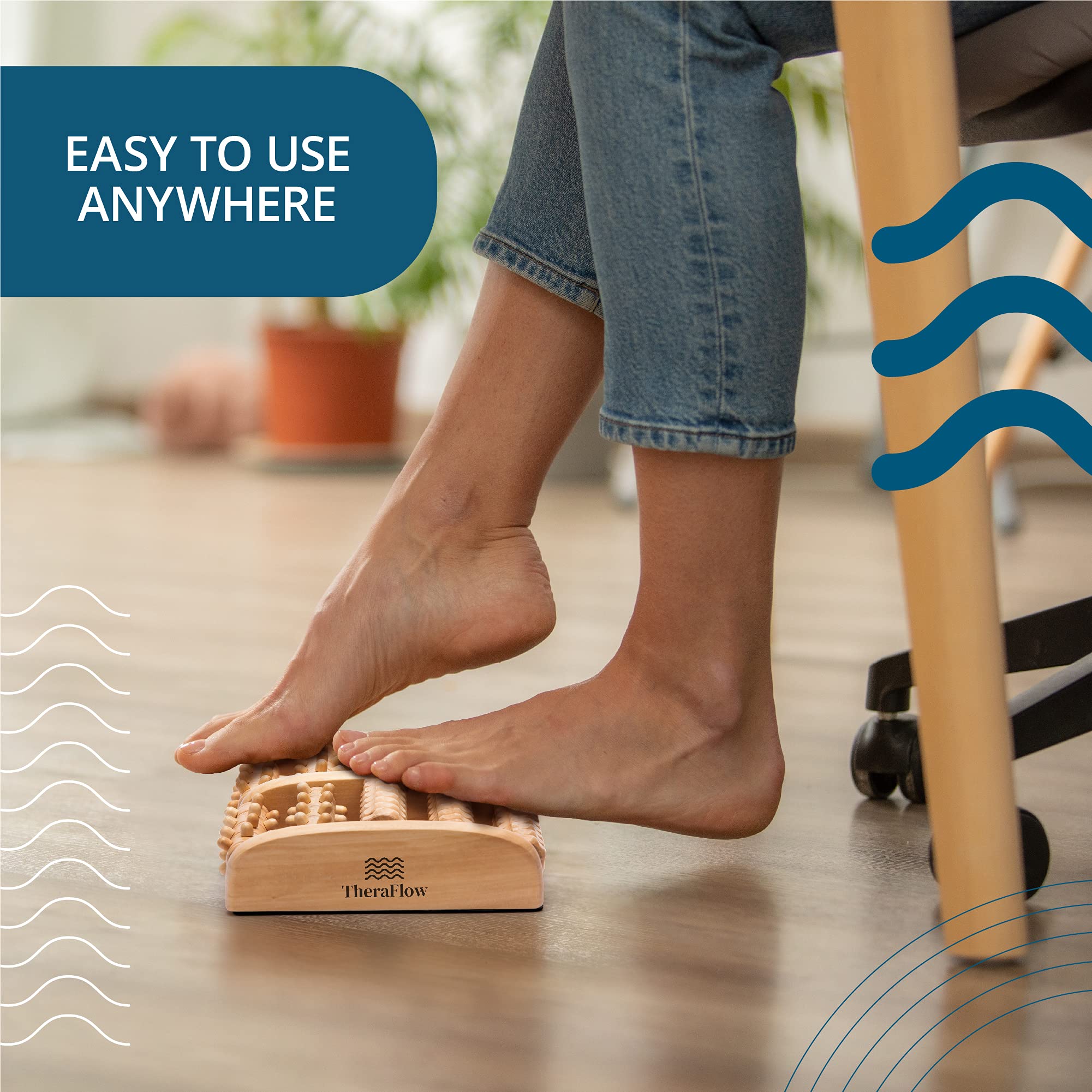 TheraFlow Foot Massager for Plantar Fasciitis Relief, Relaxation Gifts for Women, Men TheraFlowAu supplements