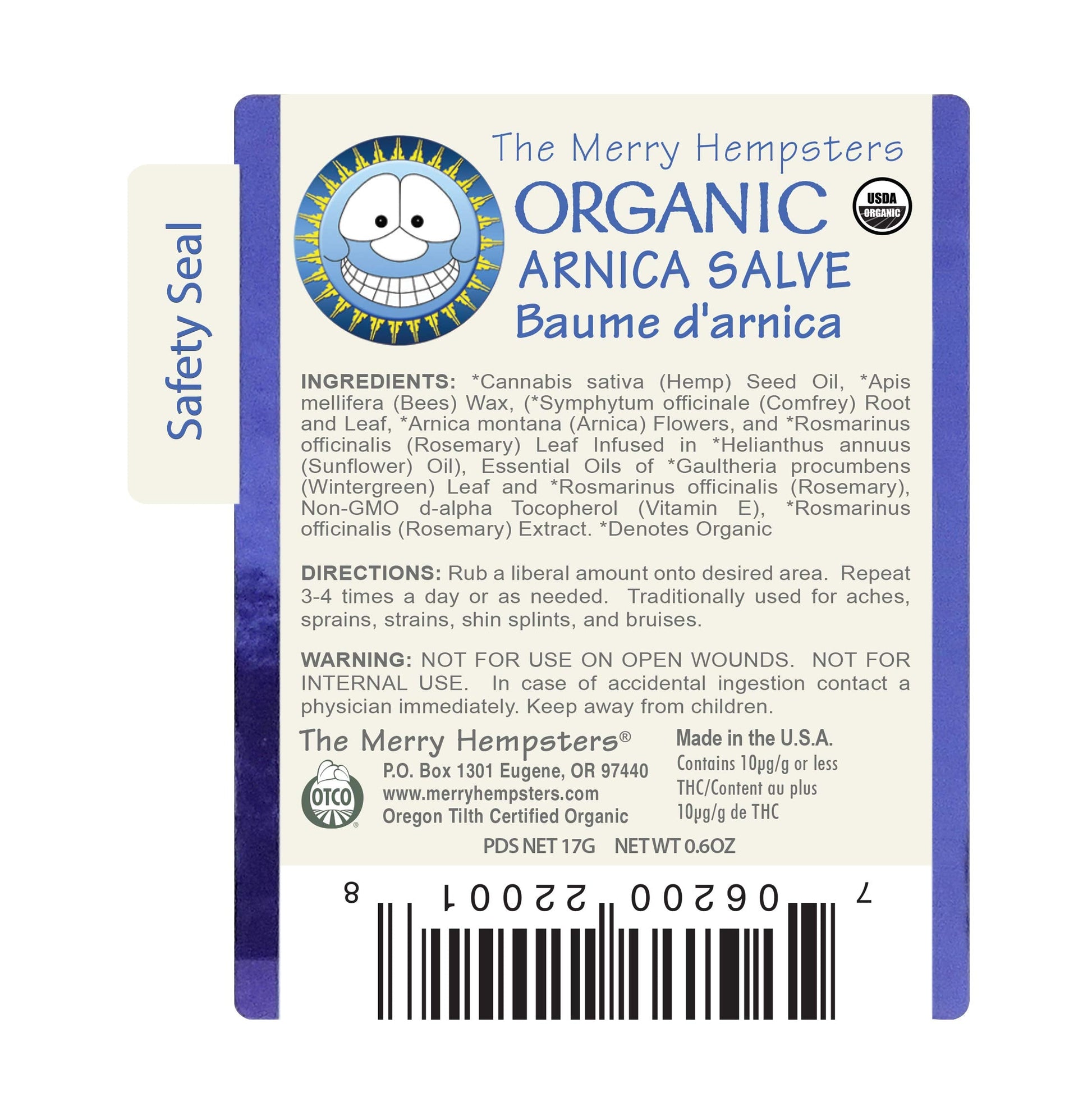The Merry Hempsters Organic Arnica Salve Gravity Display Case The Merry HempstersAu supplements