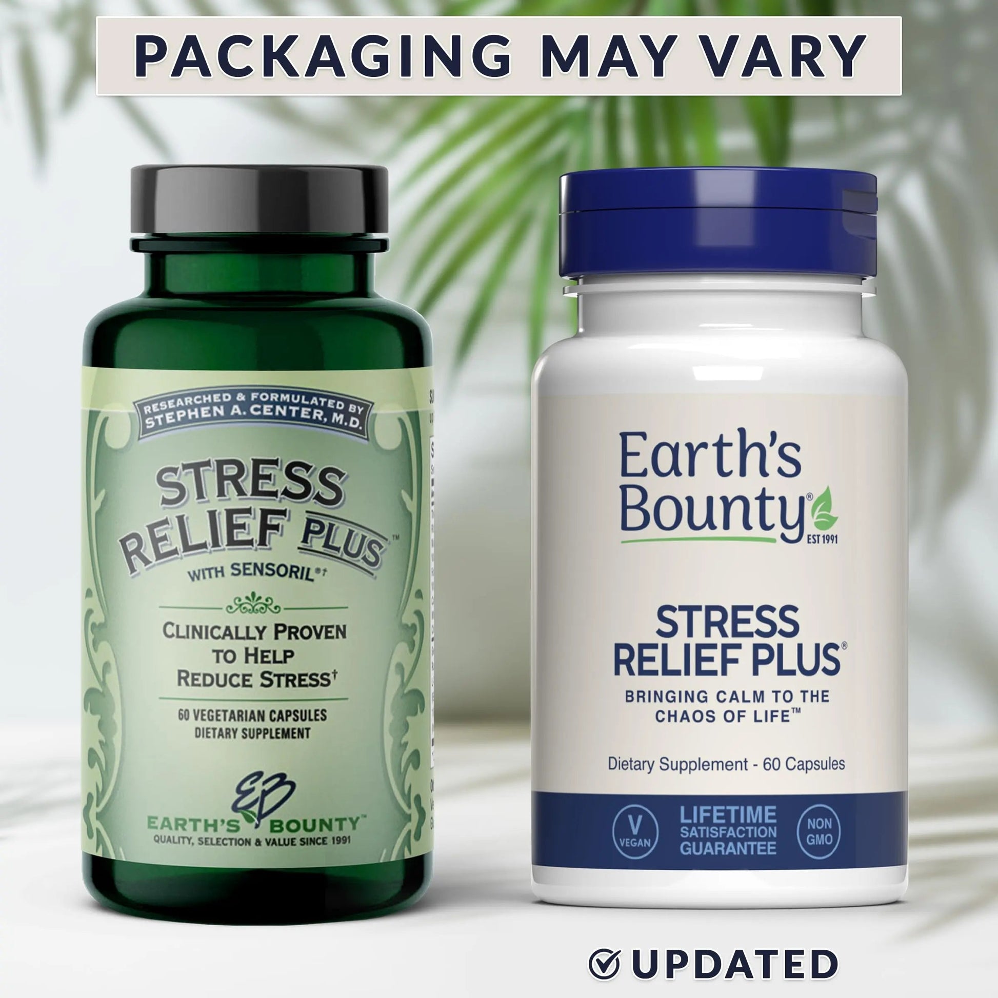 Earth's Bounty - Stress Relief Plus - 60 Vegetarian Capsules - All Natural Formula - Stress Support & Mood Enhancing Supplement Earth's BountyAu supplements