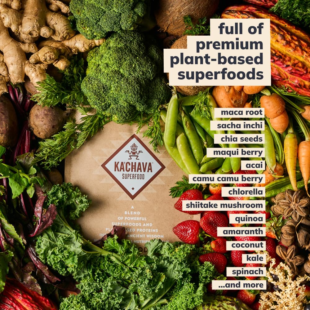 Ka’Chava All-In-One Nutrition Shake Blend, Vanilla, 85+ Superfoods, Nutrients & Plant Ka'ChavaUS supplements