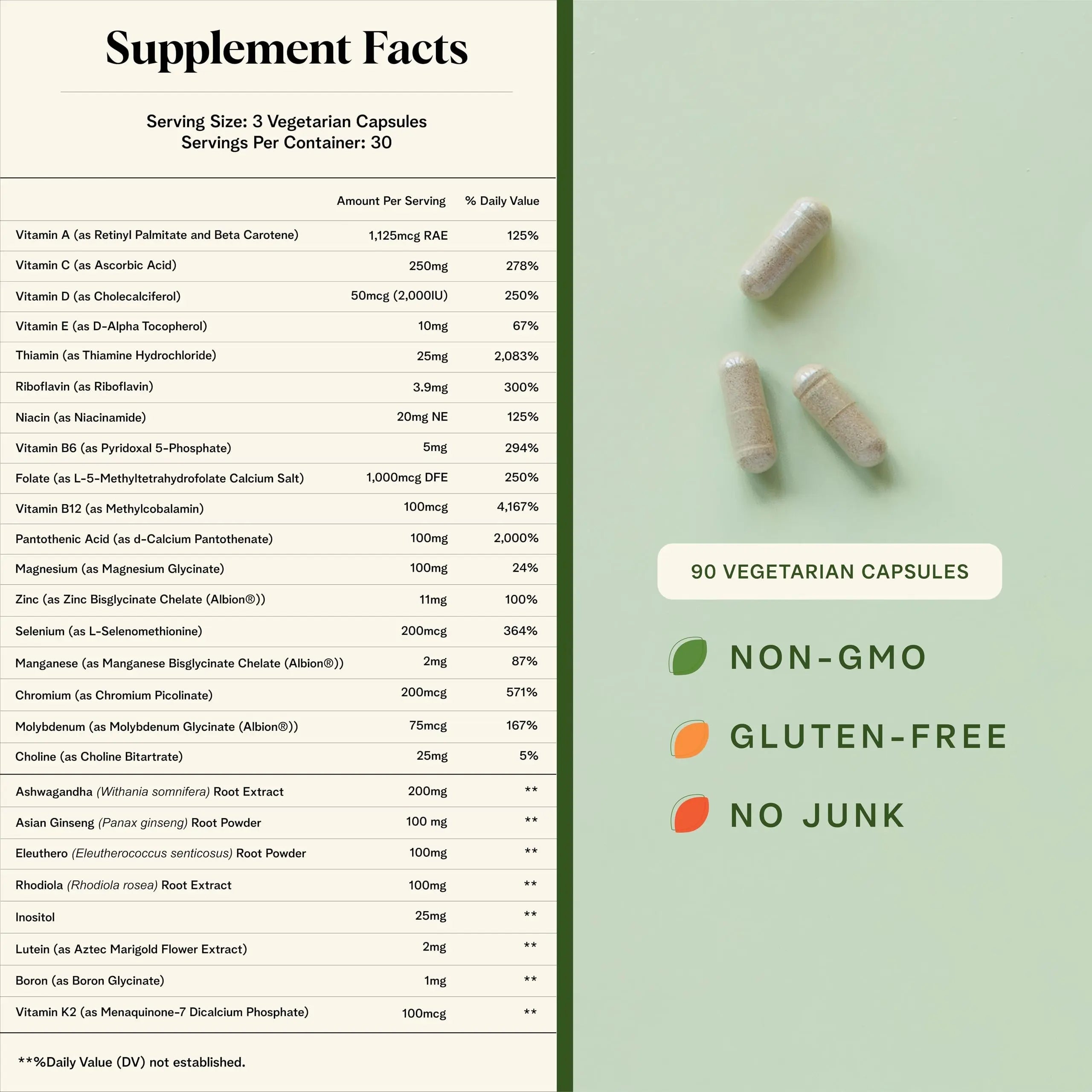 Healthy Response Daily Response Multivitamin 90 Capsules - Multivitamin + Adaptogen Blend for Energy & Stress Support Healthy ResponseAu supplements