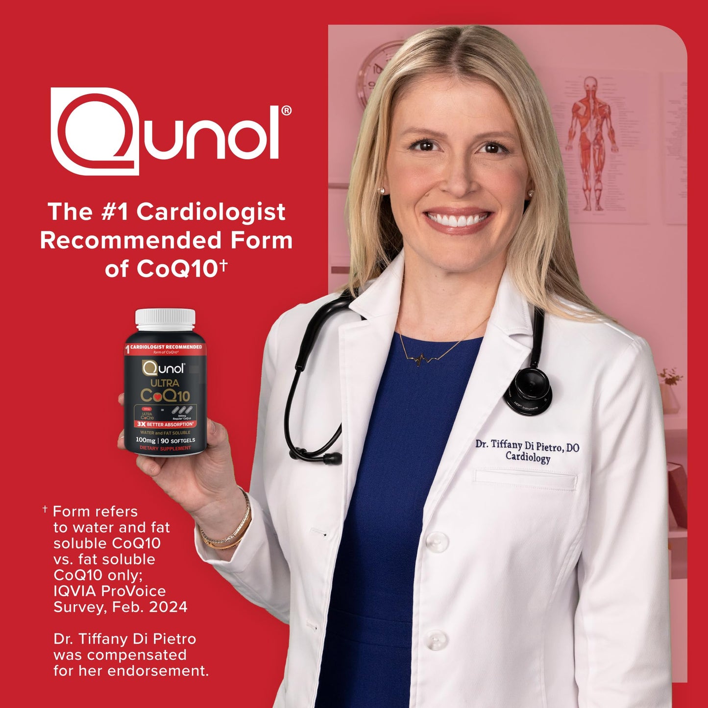 Qunol Ultra CoQ10 100mg Softgels- 3x Better Absorption, Antioxidant for Heart Health & Energy Production, Coenzyme Q10 Vitamins QunolUS supplements