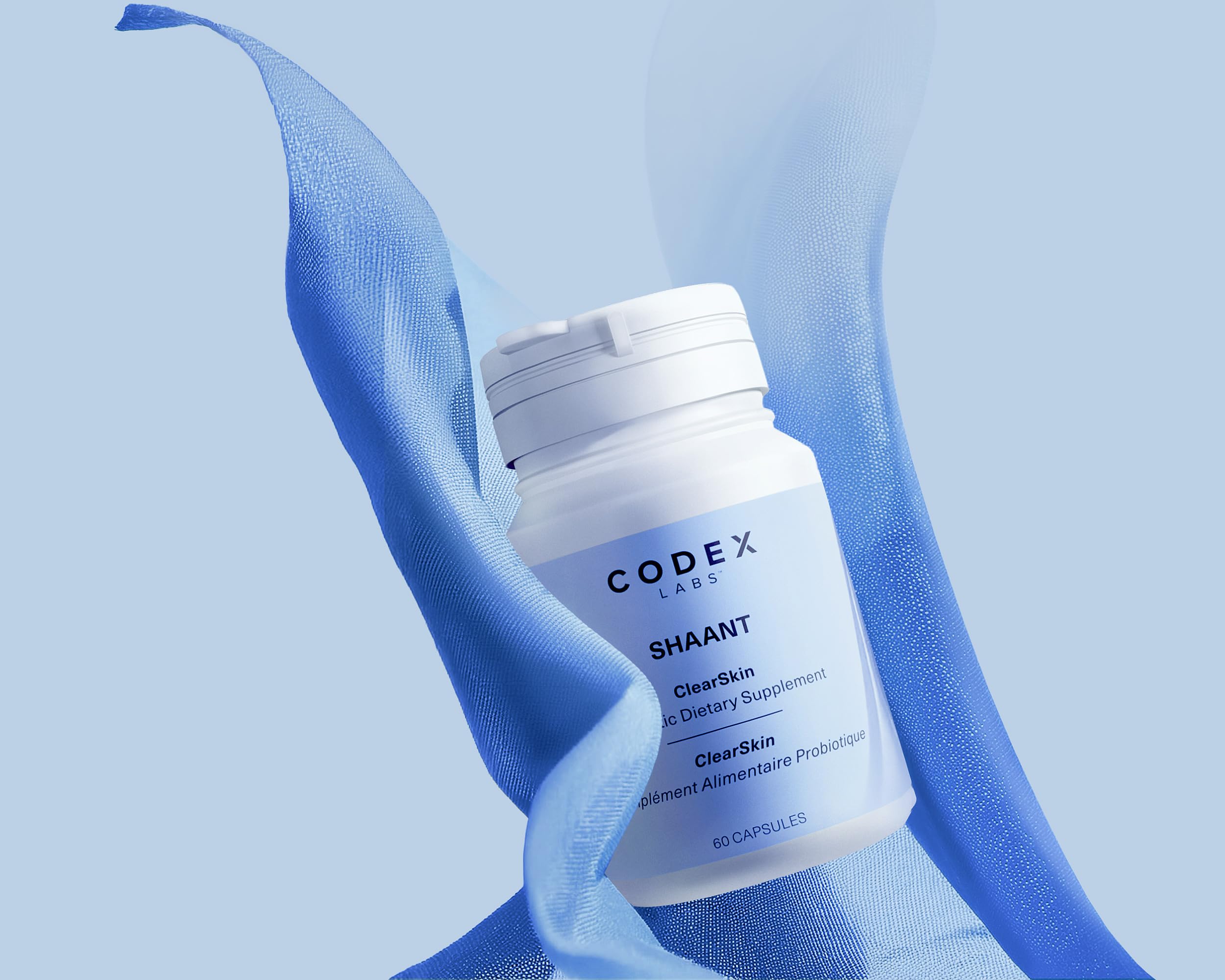 Codex Labs Shaant Clear Skin Supplement – 60 Vegan Capsules | Acne Probiotics with 9-Strain Blend, Green Tea EGCG & Guggul – Daily Support for Acne-Prone Skin & Clear Complexion Codex LabsAu supplements